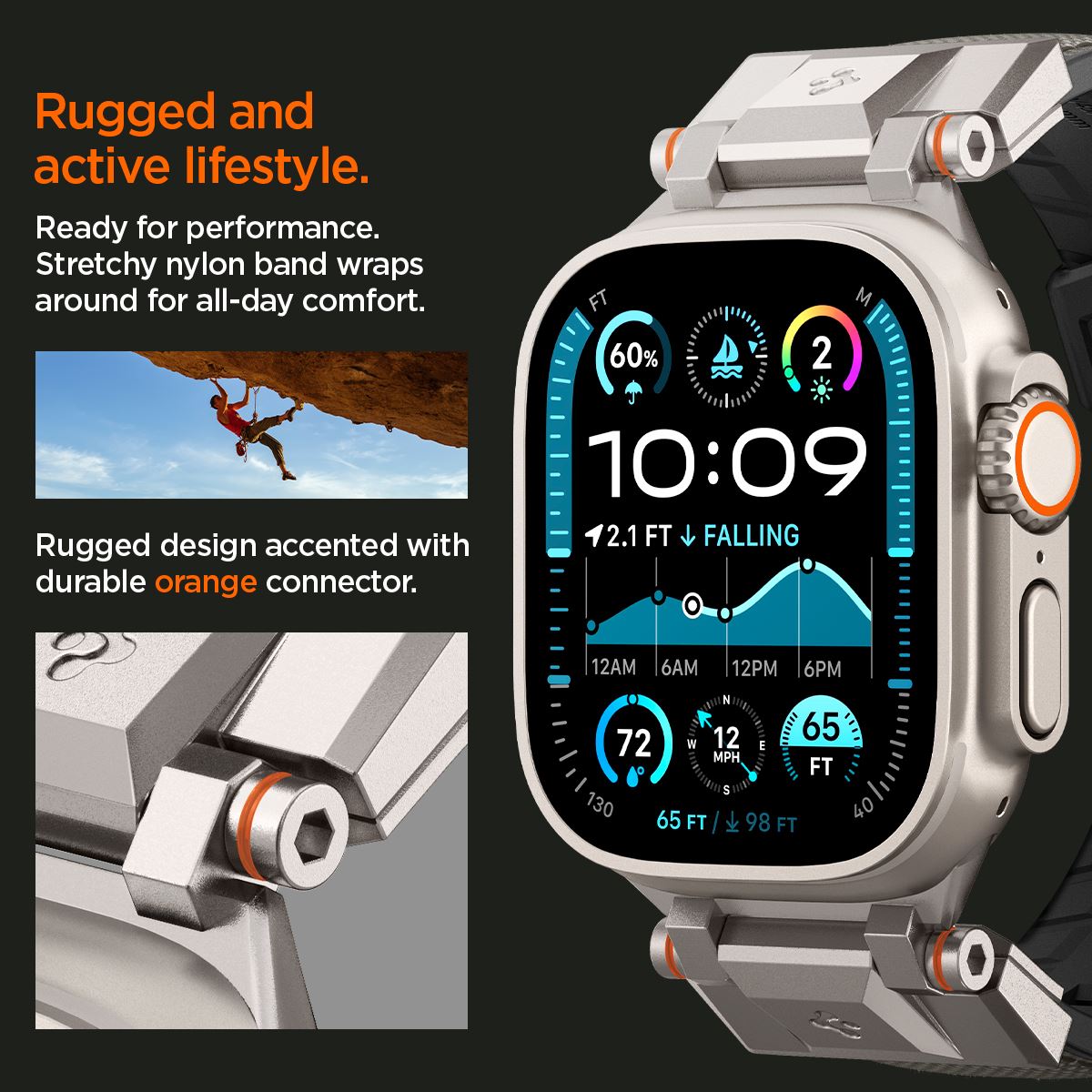 Spigen DuraPro Armor, gray - Apple Watch 49mm/46mm/45mm/44mm (11)