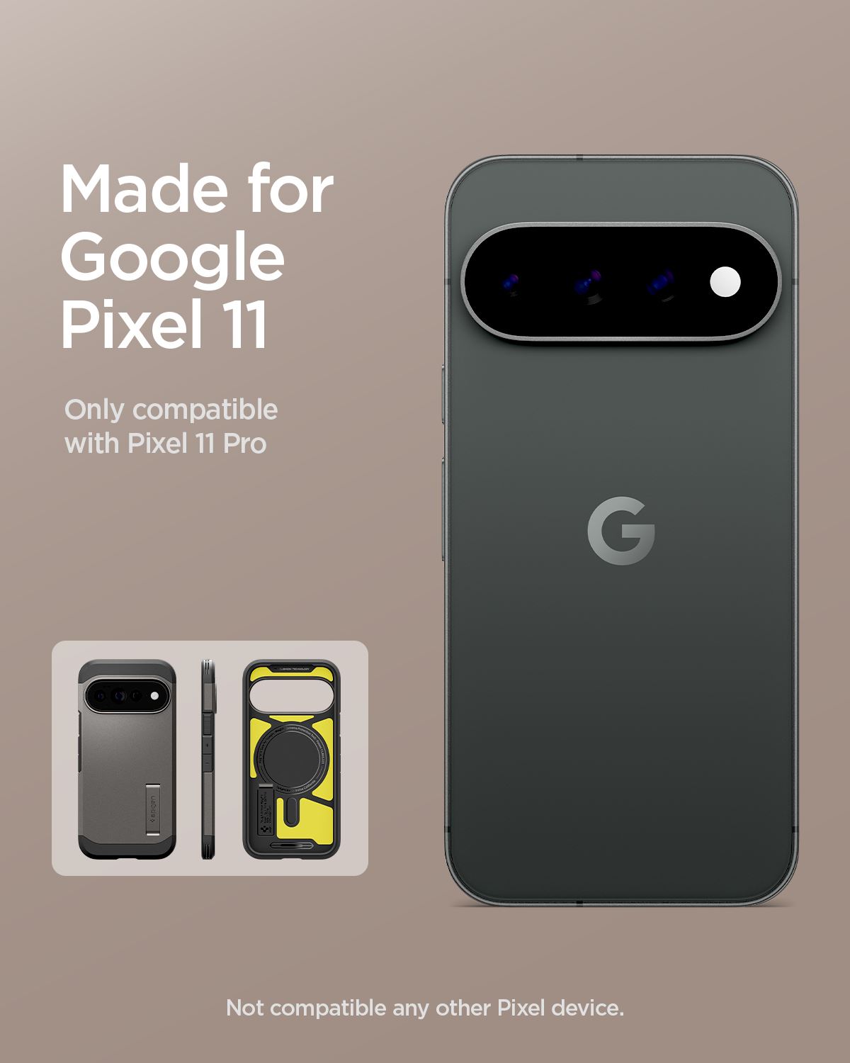 Spigen Tough Armor MagSafe, gunmetal - Google Pixel 11 Pro (18)