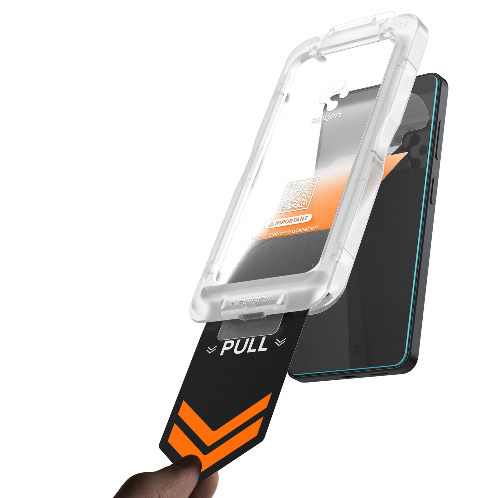 Spigen Glass tR EZ Fit Pro HD (Privacy) 2 Pack, transparency - Samsung Galaxy S26 (9)