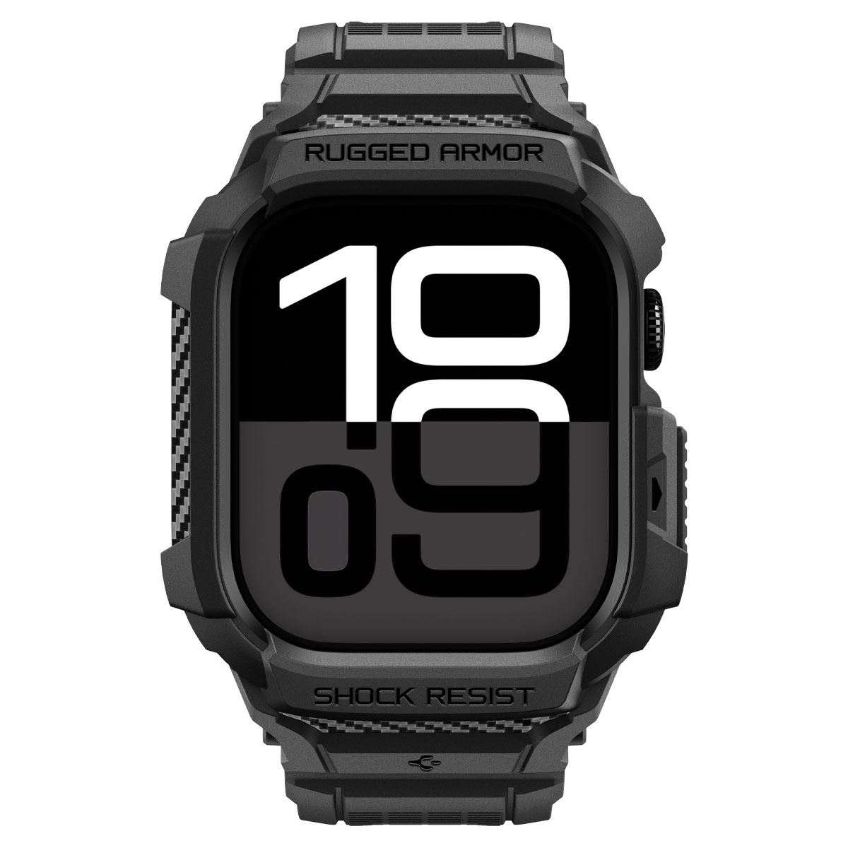 Spigen Rugged Armor Pro 2, matte black - Apple Watch 11 42mm (2)