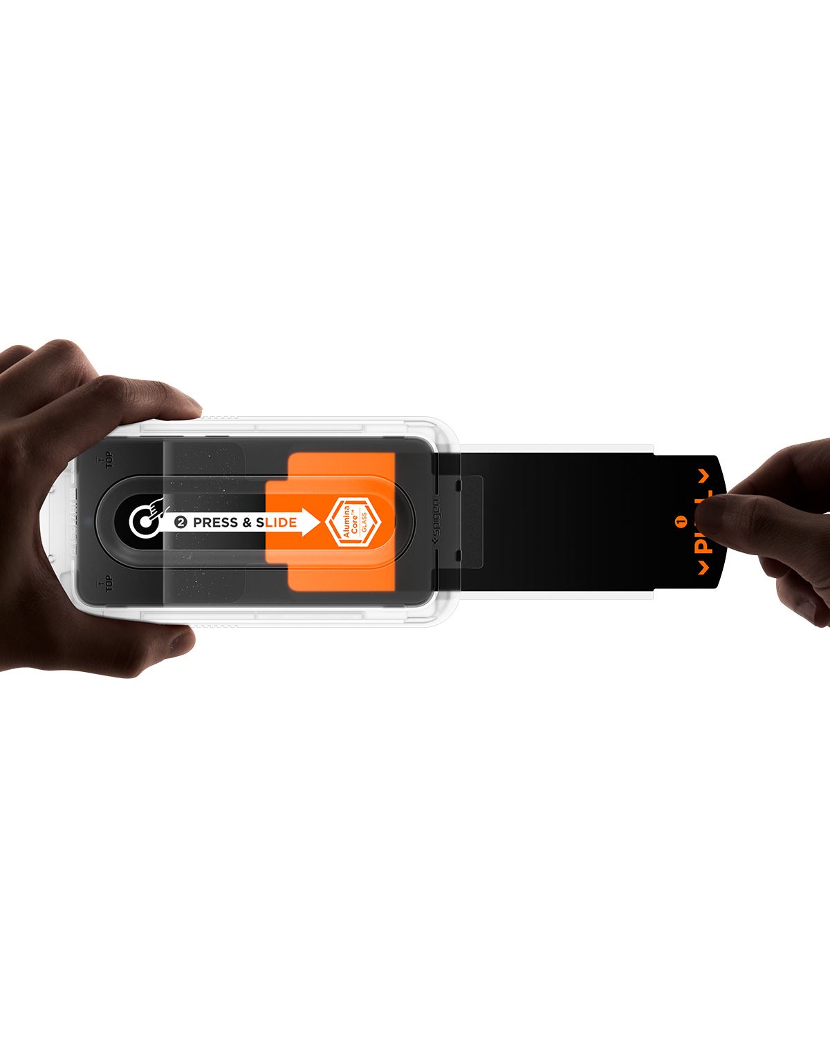 Spigen Glass tR EZ Fit Pro 2 Pack, transparency - Samsung Galaxy S25 FE (7)