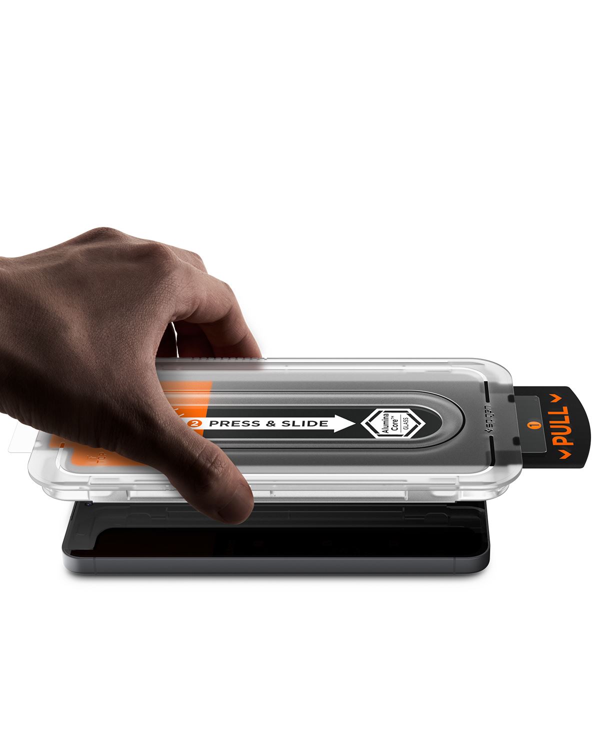 Spigen Glass tR EZ Fit Pro 2 Pack, transparency - Samsung Galaxy S25 FE (8)