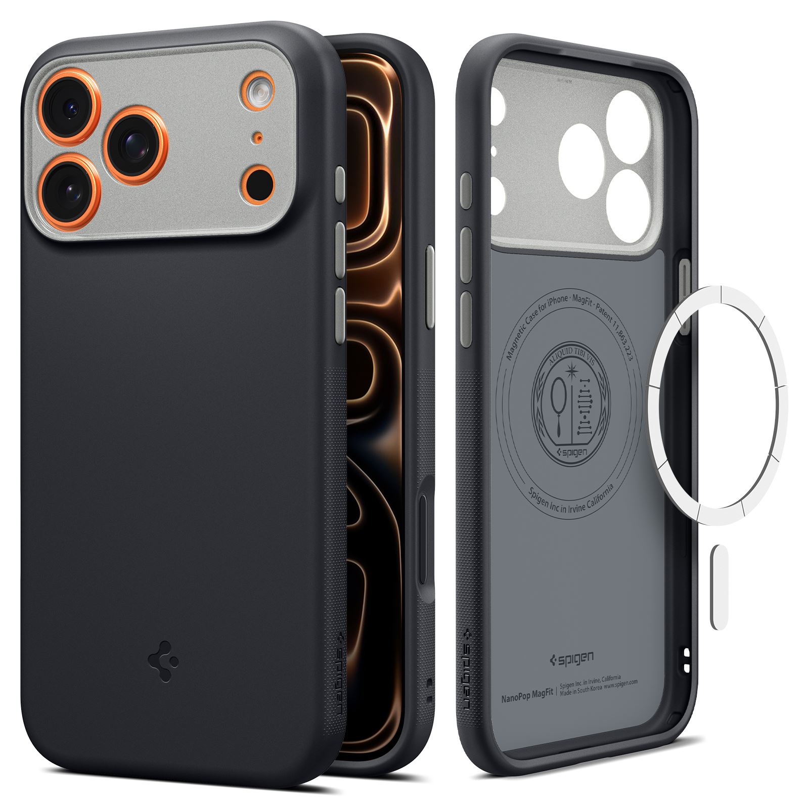 Spigen Nano Pop MagSafe, black sesame - iPhone 18 Pro Max/17 Pro Max (12)