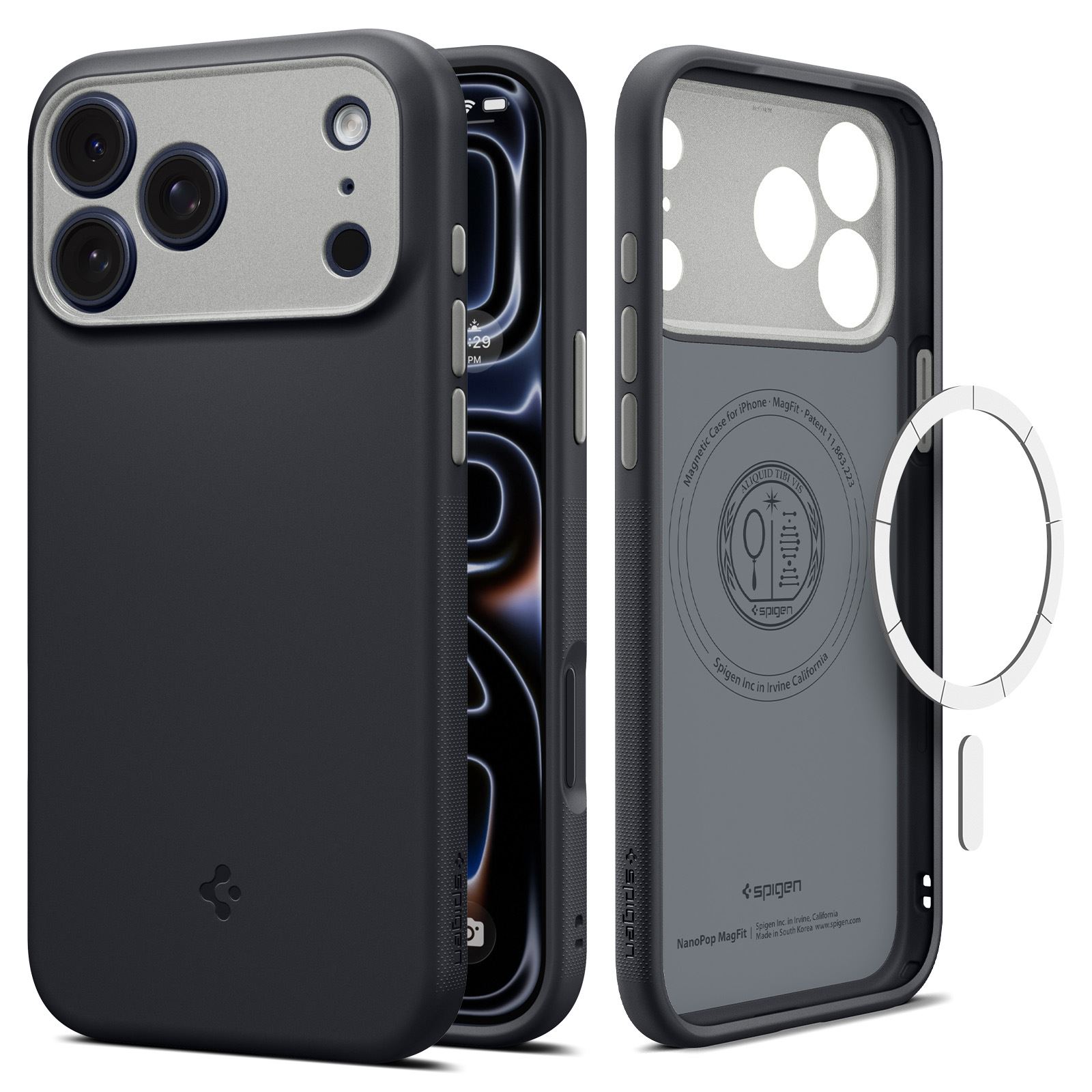 Spigen Nano Pop MagSafe, black sesame - iPhone 18 Pro Max/17 Pro Max