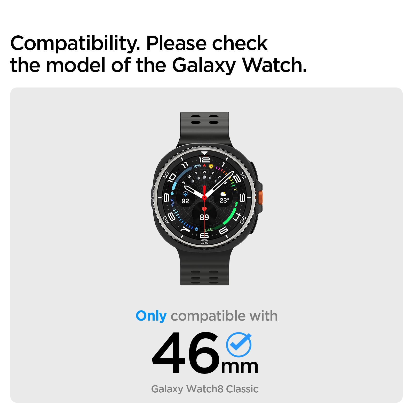 Spigen Bezel Tune (Pilot), silver - Samsung Galaxy Watch 8 Classic 46mm (11)