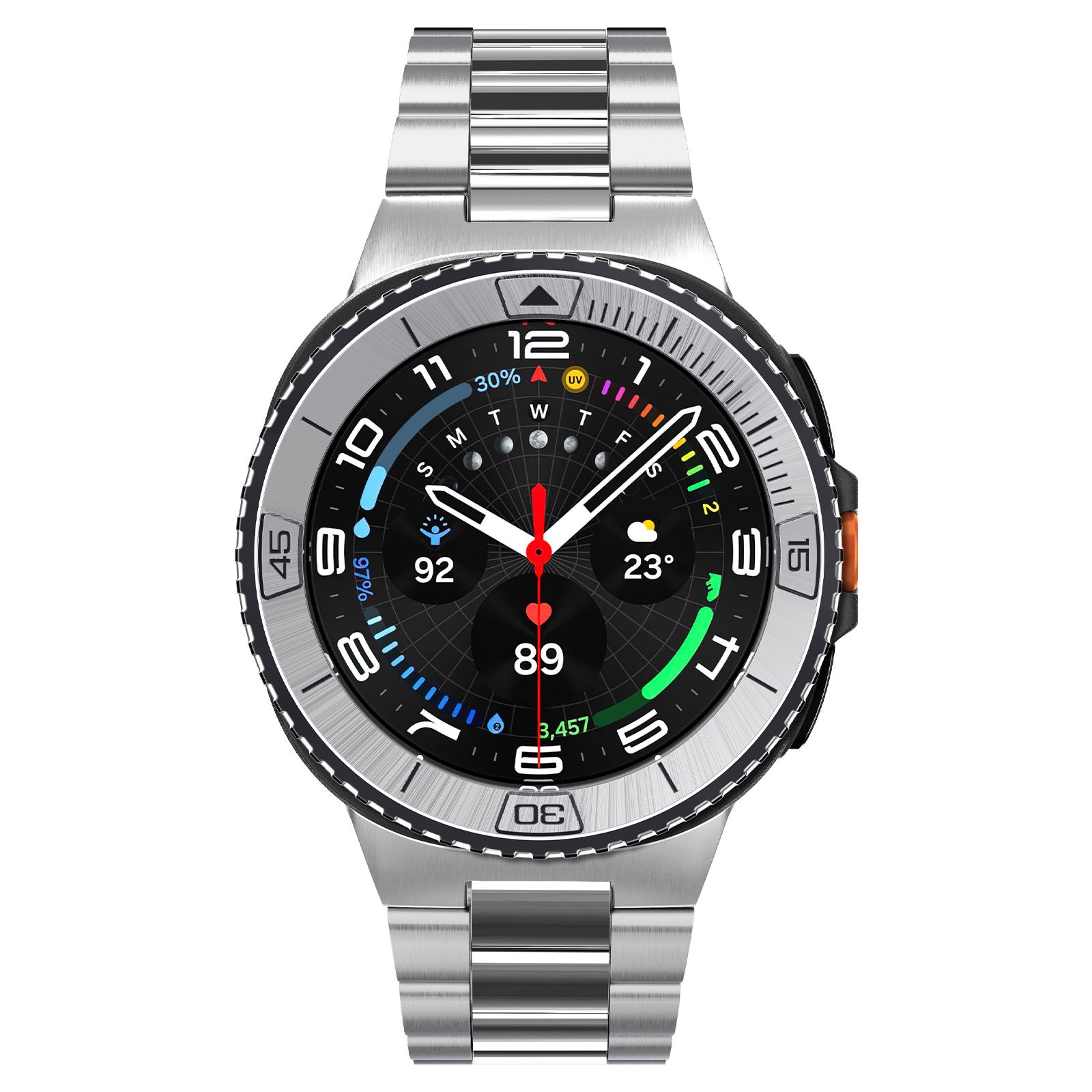 Spigen Bezel Tune (Pilot), silver - Samsung Galaxy Watch 8 Classic 46mm (2)