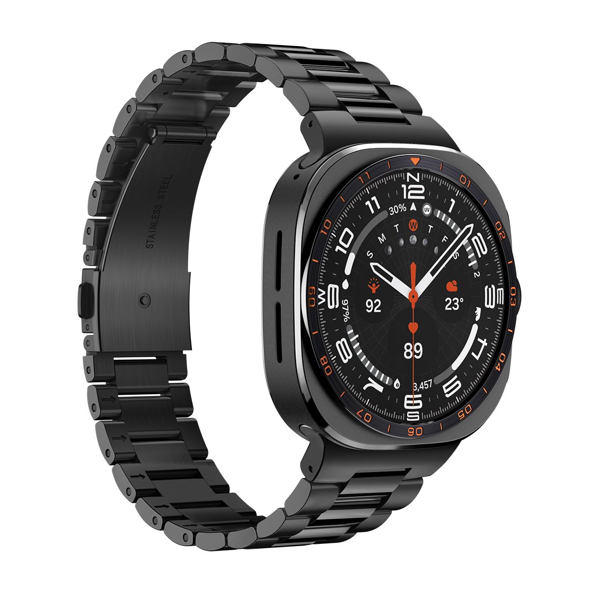 Spigen Modern Fit 316L, black - Samsung Galaxy Watch Ultra 2/1 47mm (5)