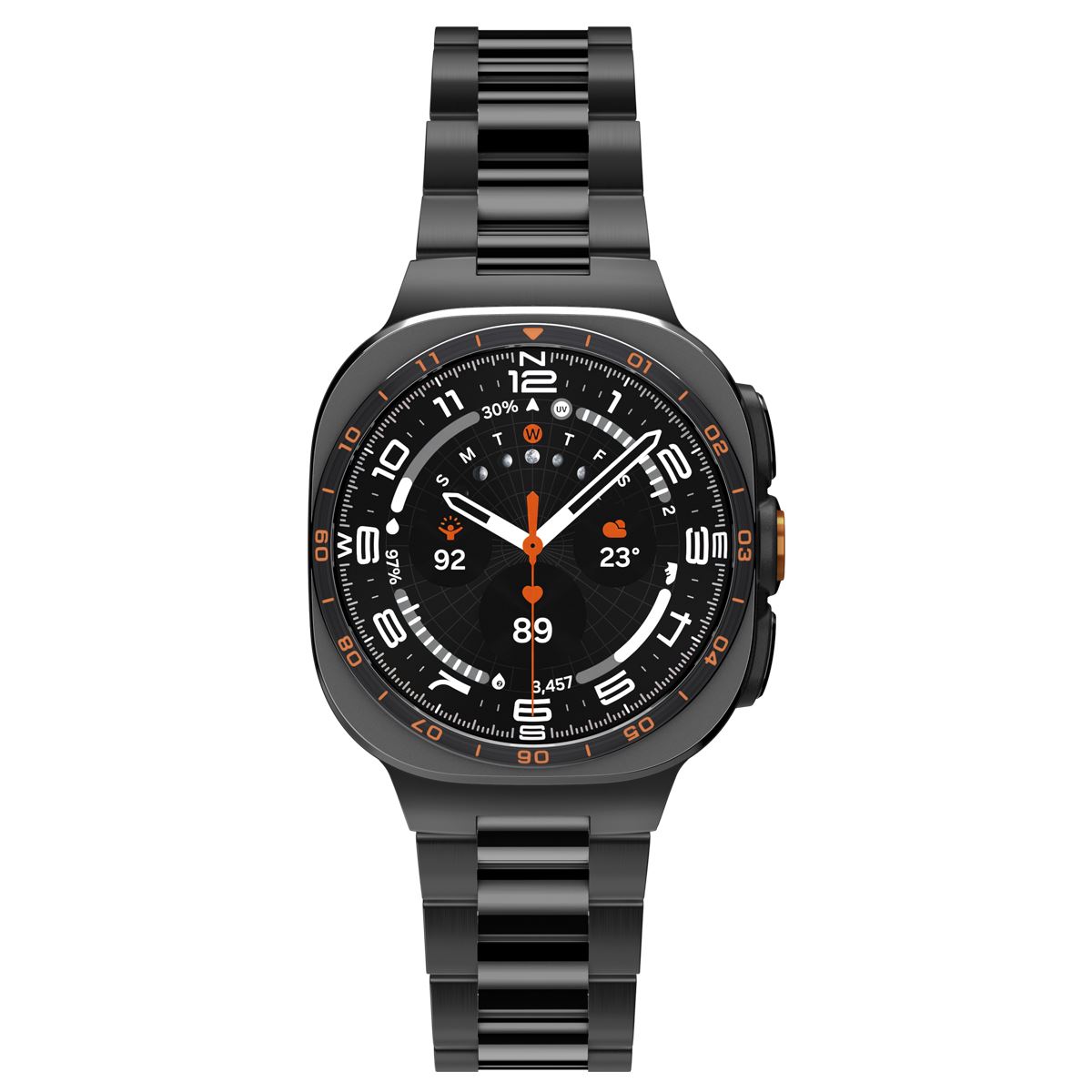 Spigen Modern Fit 316L, black - Samsung Galaxy Watch Ultra 2/1 47mm (8)