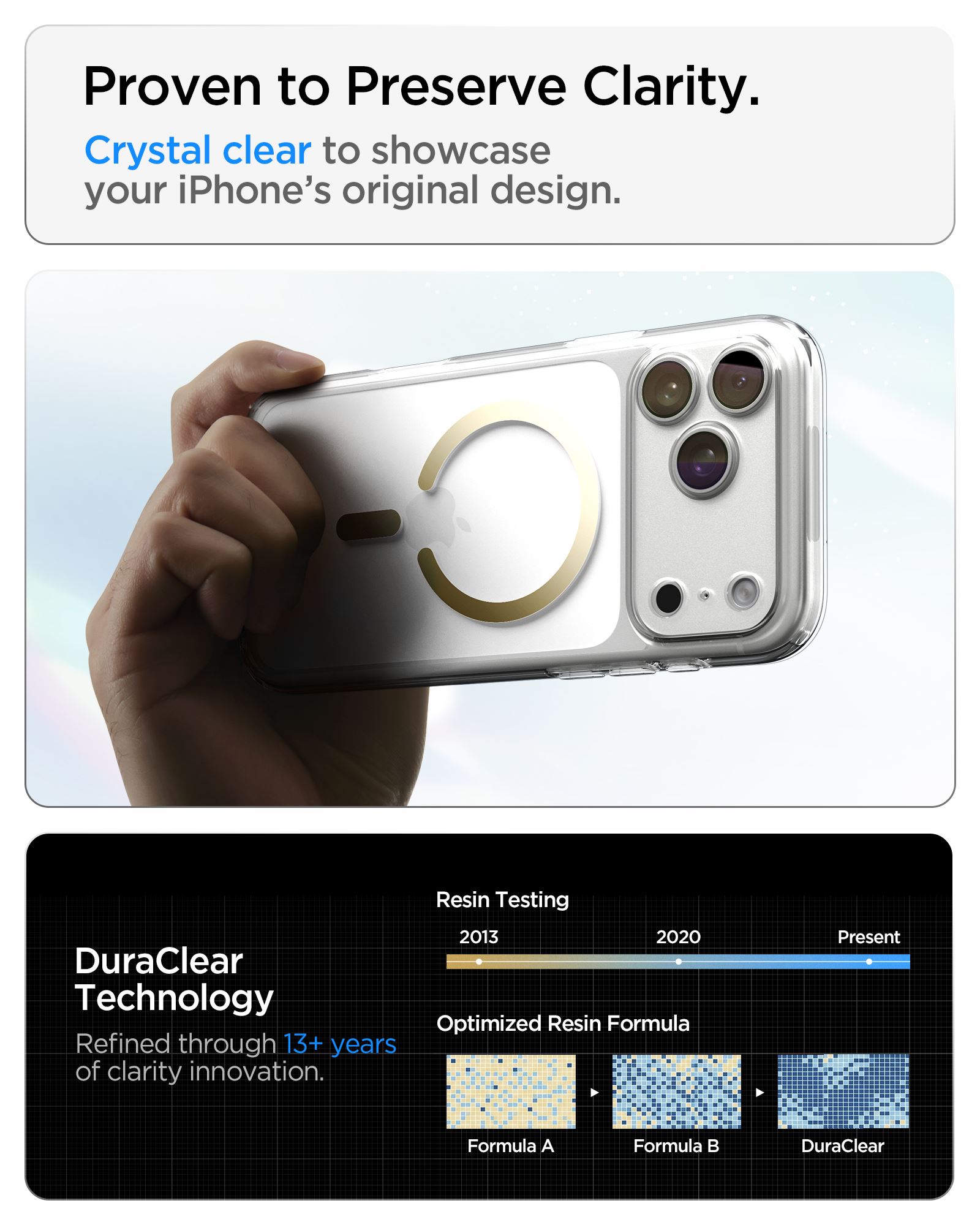 Spigen Ultra Hybrid MagSafe, clear gold - iPhone 18 Pro/17 Pro (15)