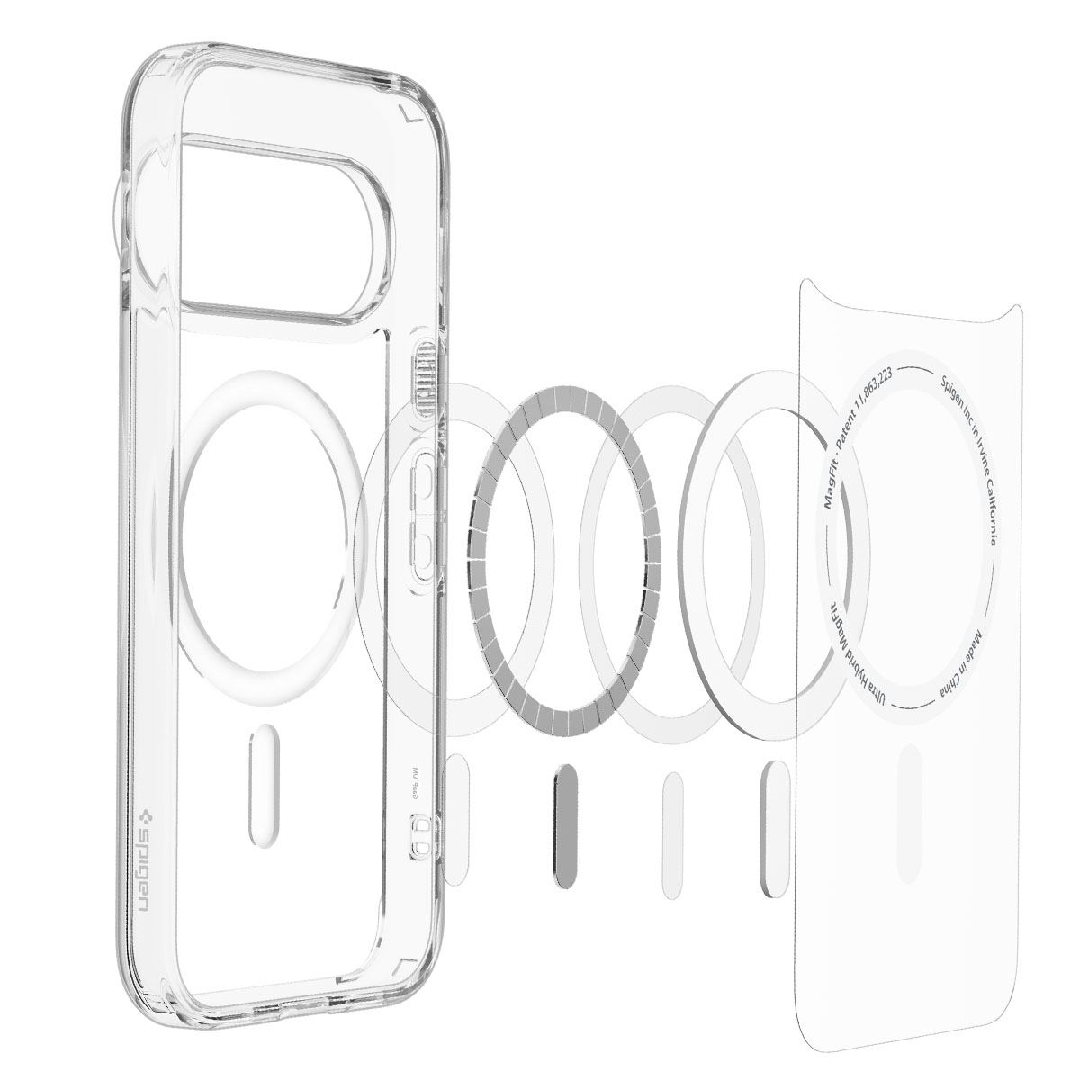 Spigen Ultra Hybrid MagSafe, clear white - Google Pixel 11 Pro (8)