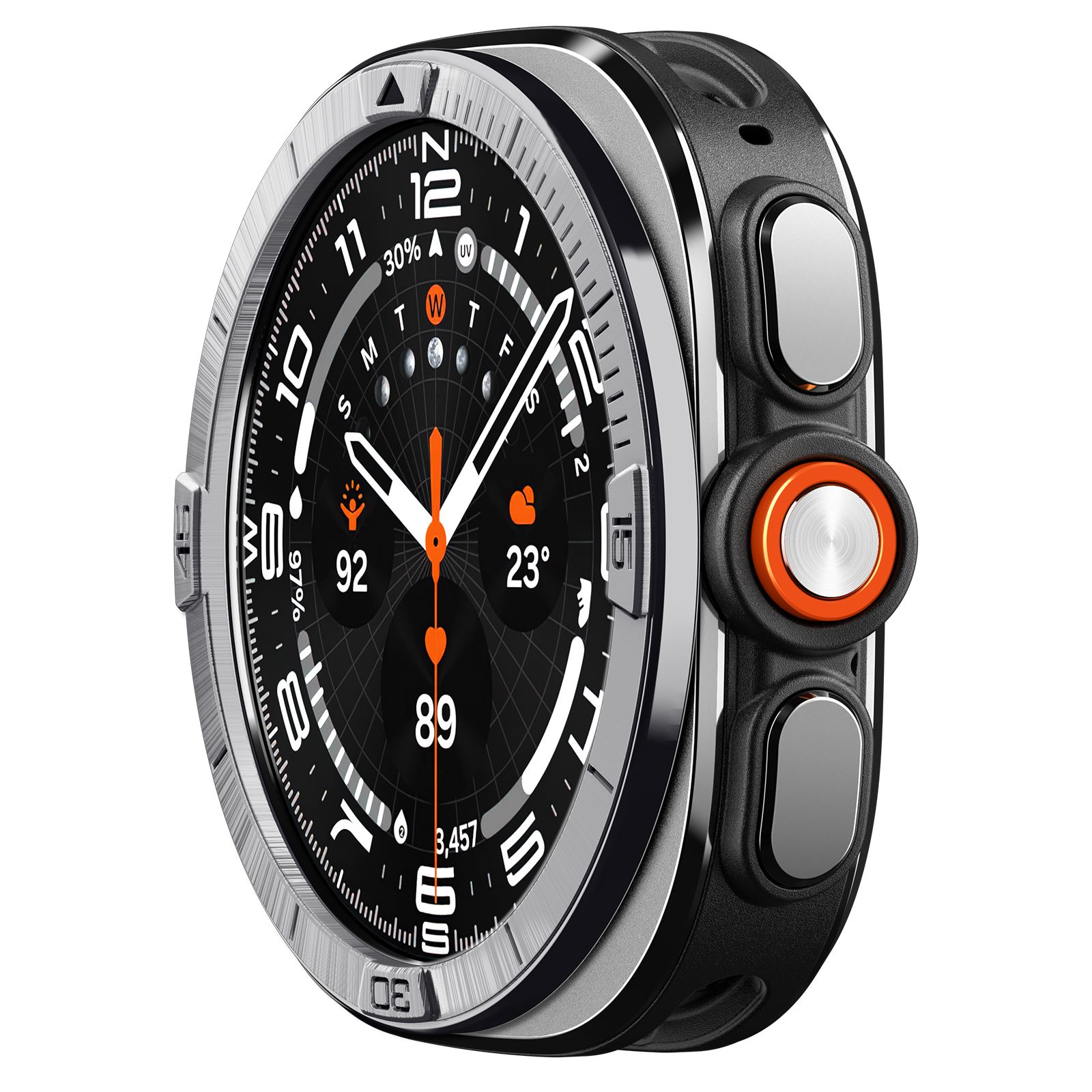 Spigen Bezel Tune (Pilot), silver - Samsung Galaxy Watch Ultra 2 47mm (7)