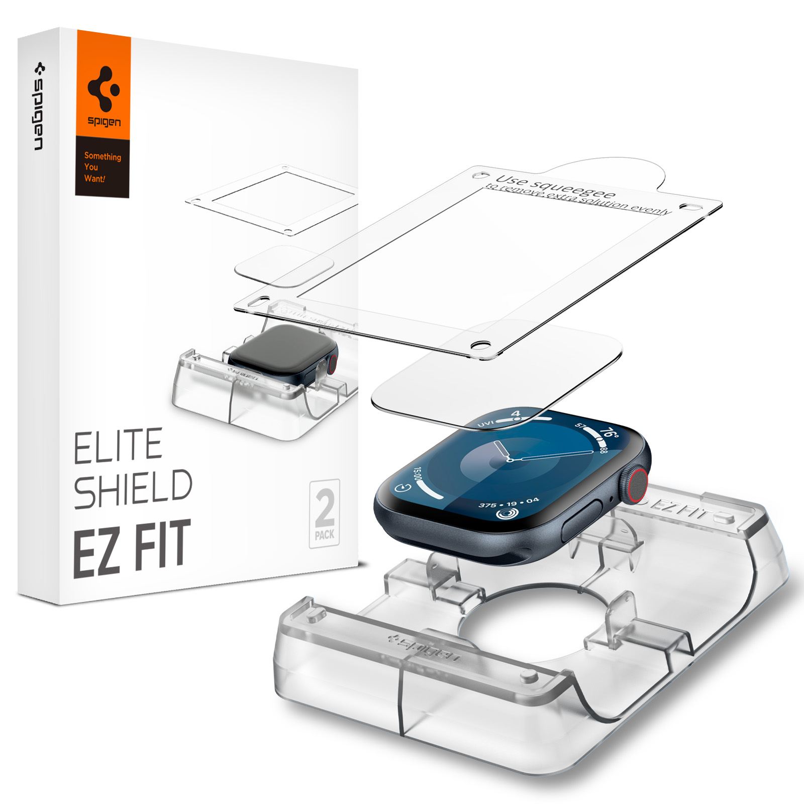 Spigen Eliteshield EZ Fit 2 Pack, transparency - Apple Watch 11/10 42mm