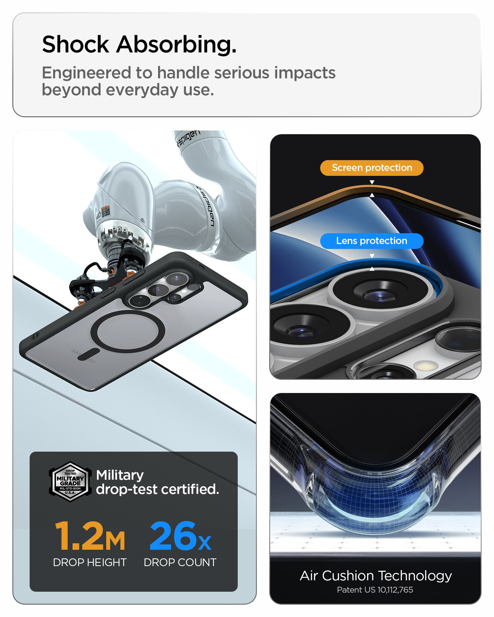 Spigen Ultra Hybrid MagSafe, matte black - Samsung Galaxy S26 Ultra (19)