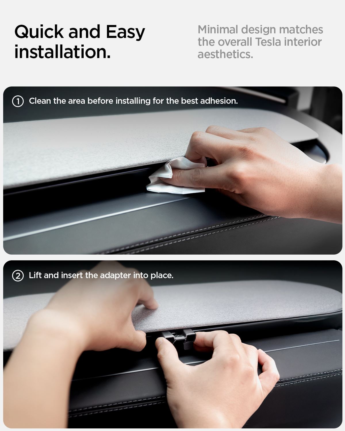 Spigen Tesla Air Freshener Adapter, black - Tesla Model 3 (2024)/Y(Juniper) (15)