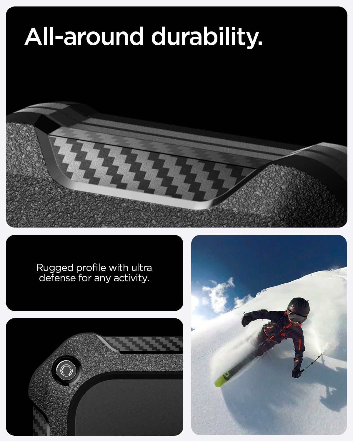 Spigen Tough Armor IP 4 Pack, black - AirTag (13)