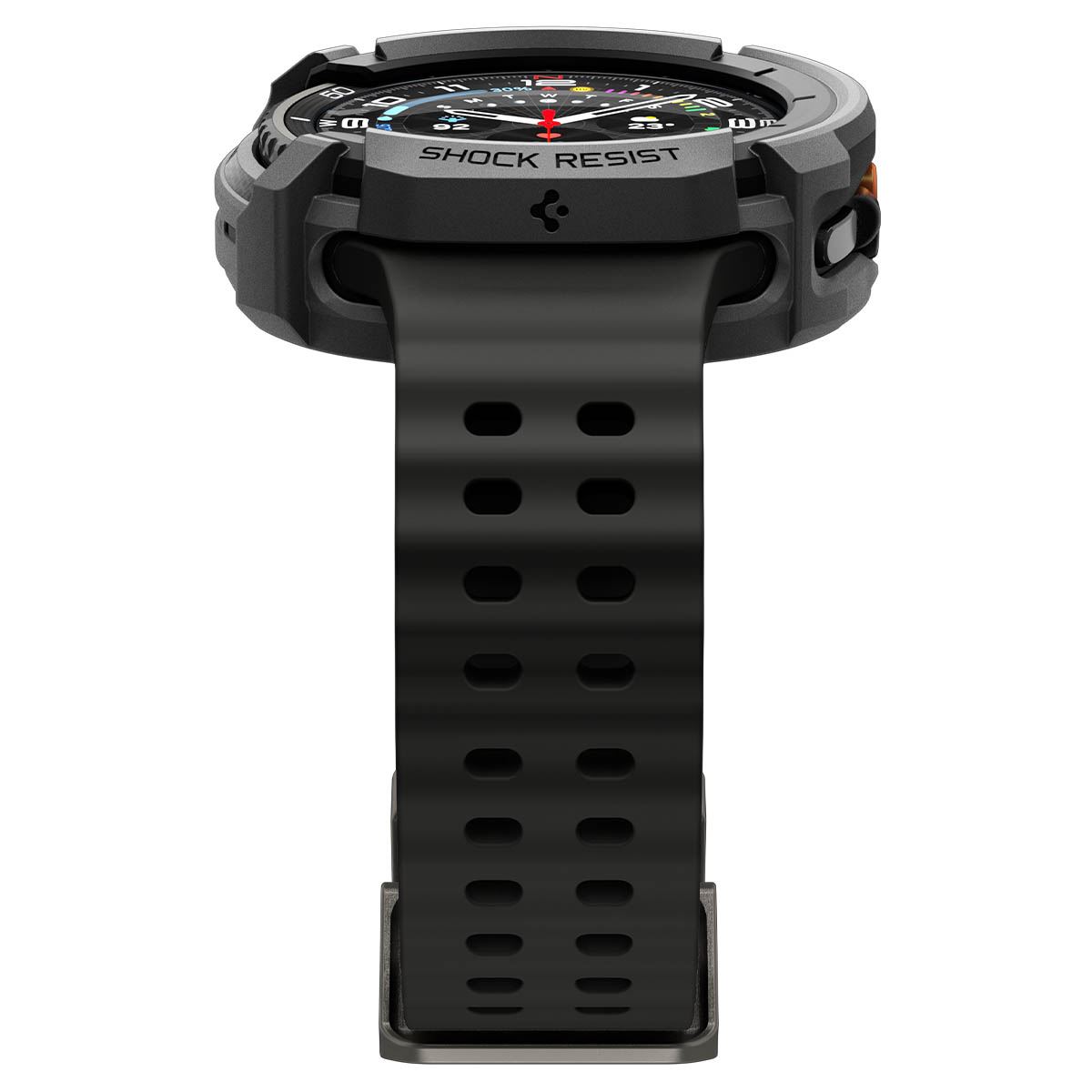 Spigen Rugged Armor, matte black - Samsung Galaxy Watch 8 Classic (46mm) (4)