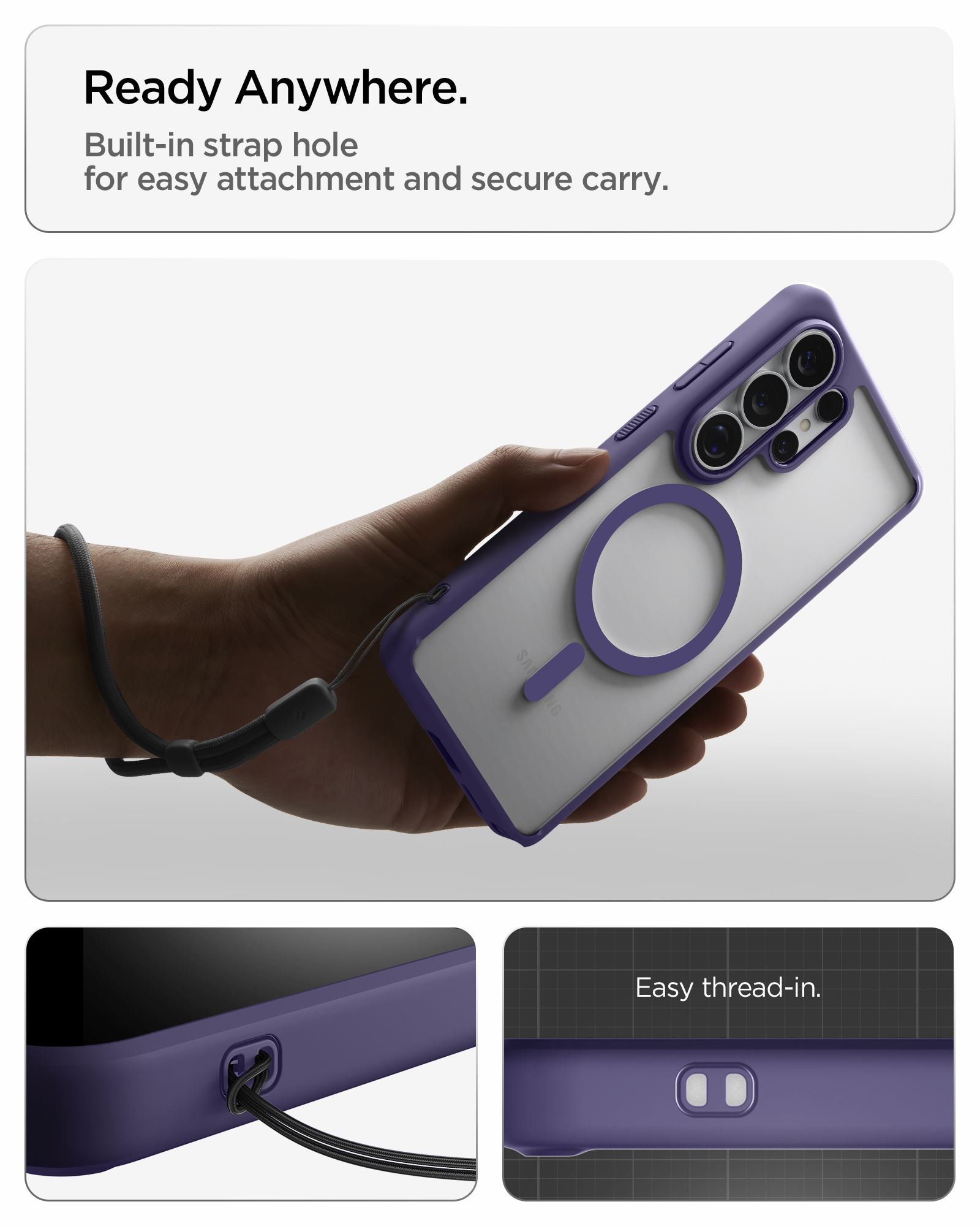 Spigen Ultra Hybrid MagSafe, deep purple - Samsung Galaxy S26 Ultra (21)