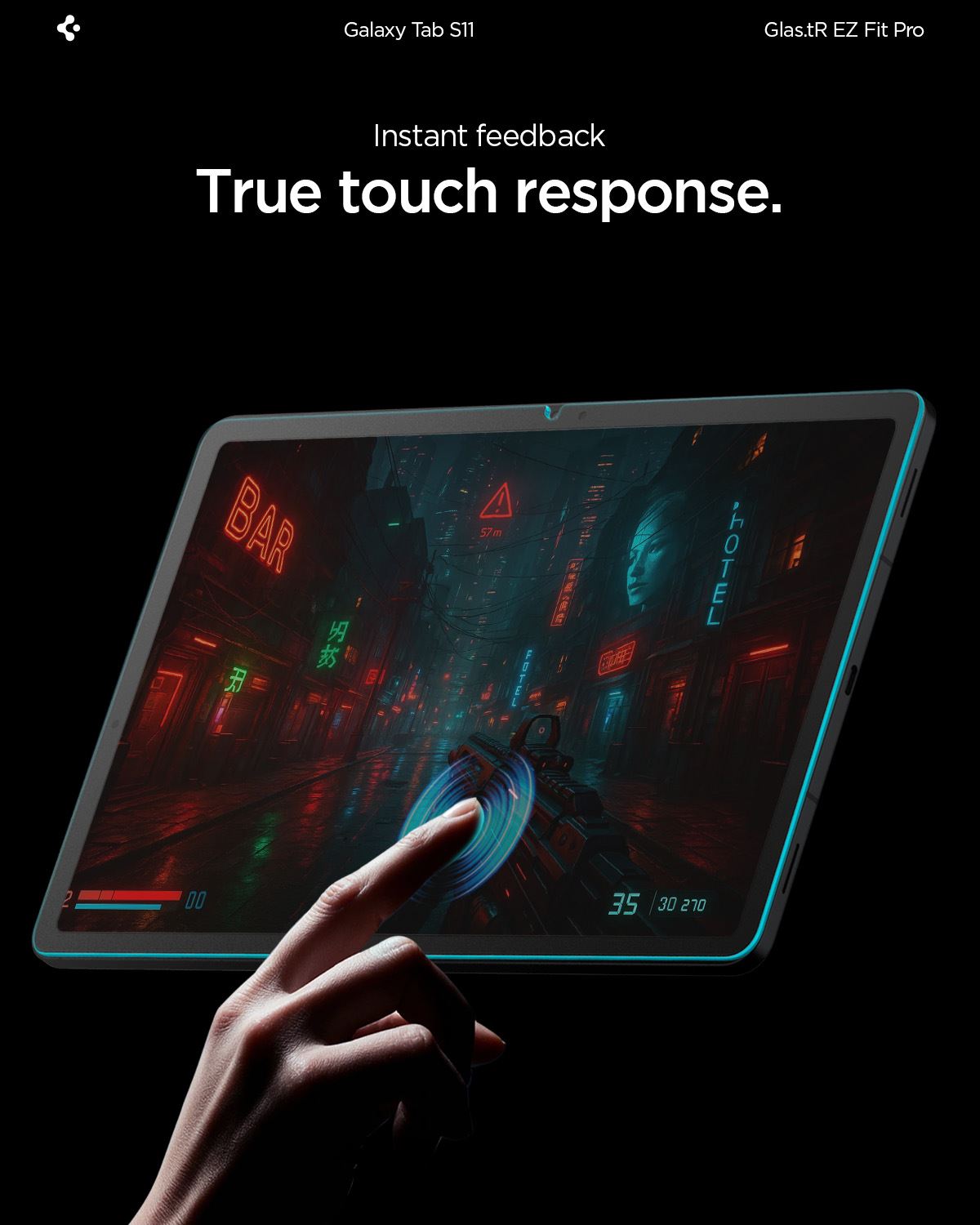 Spigen Glass tR EZ Fit Pro 1 Pack, transparency - Samsung Galaxy Tab S11 (10)