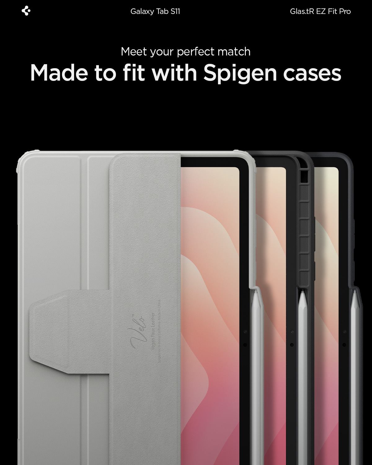 Spigen Glass tR EZ Fit Pro 1 Pack, transparency - Samsung Galaxy Tab S11 (12)