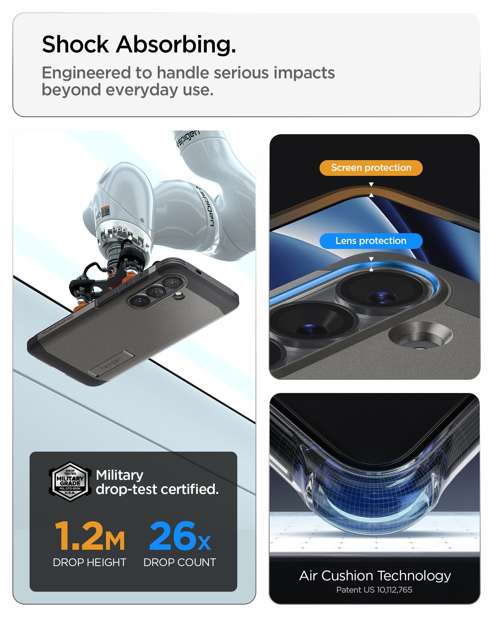 Spigen Tough Armor MagSafe, gunmetal - Samsung Galaxy S26+ (13)