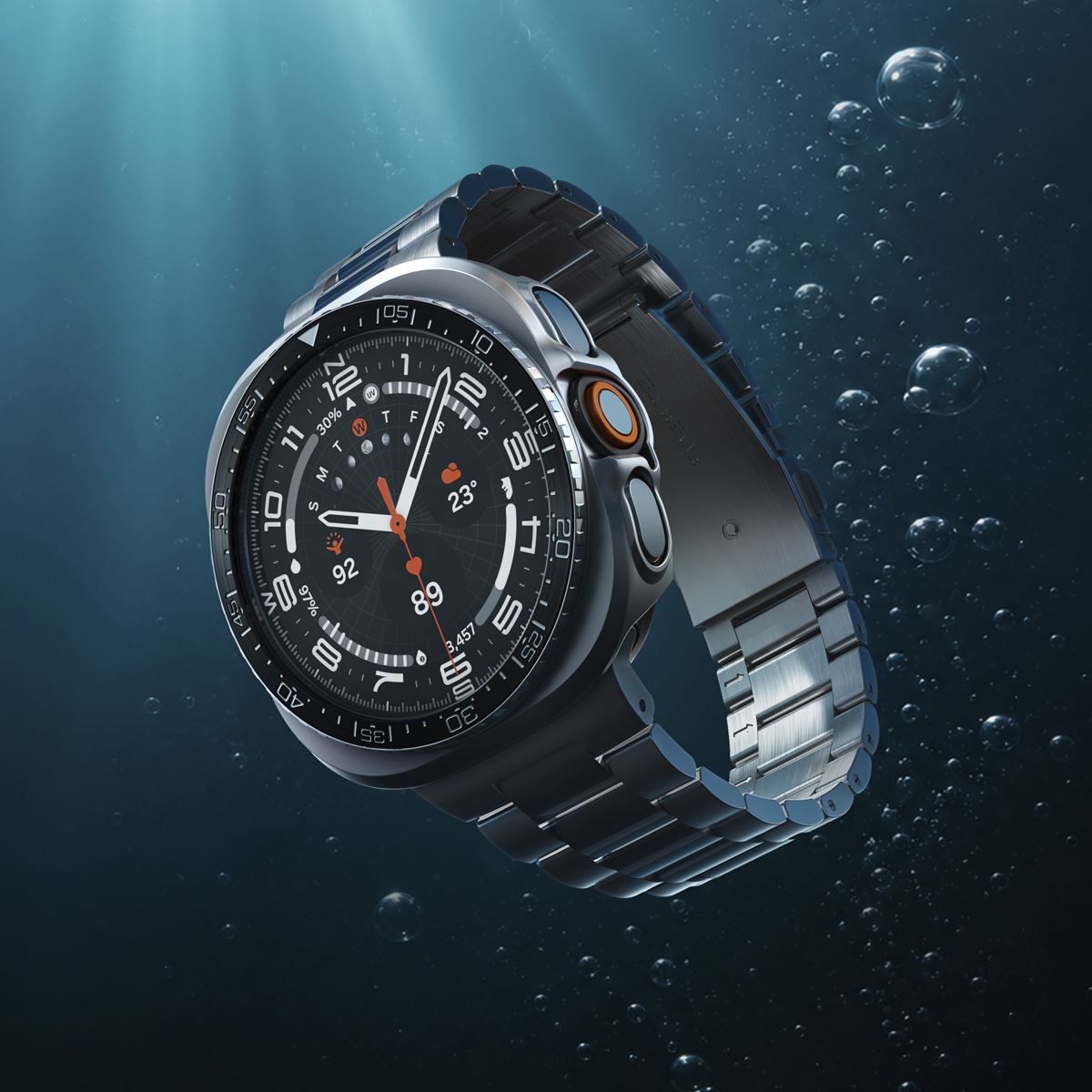 Spigen Bezel Tune Pro (Diver), black - Samsung Galaxy Watch Ultra 2 47mm (10)