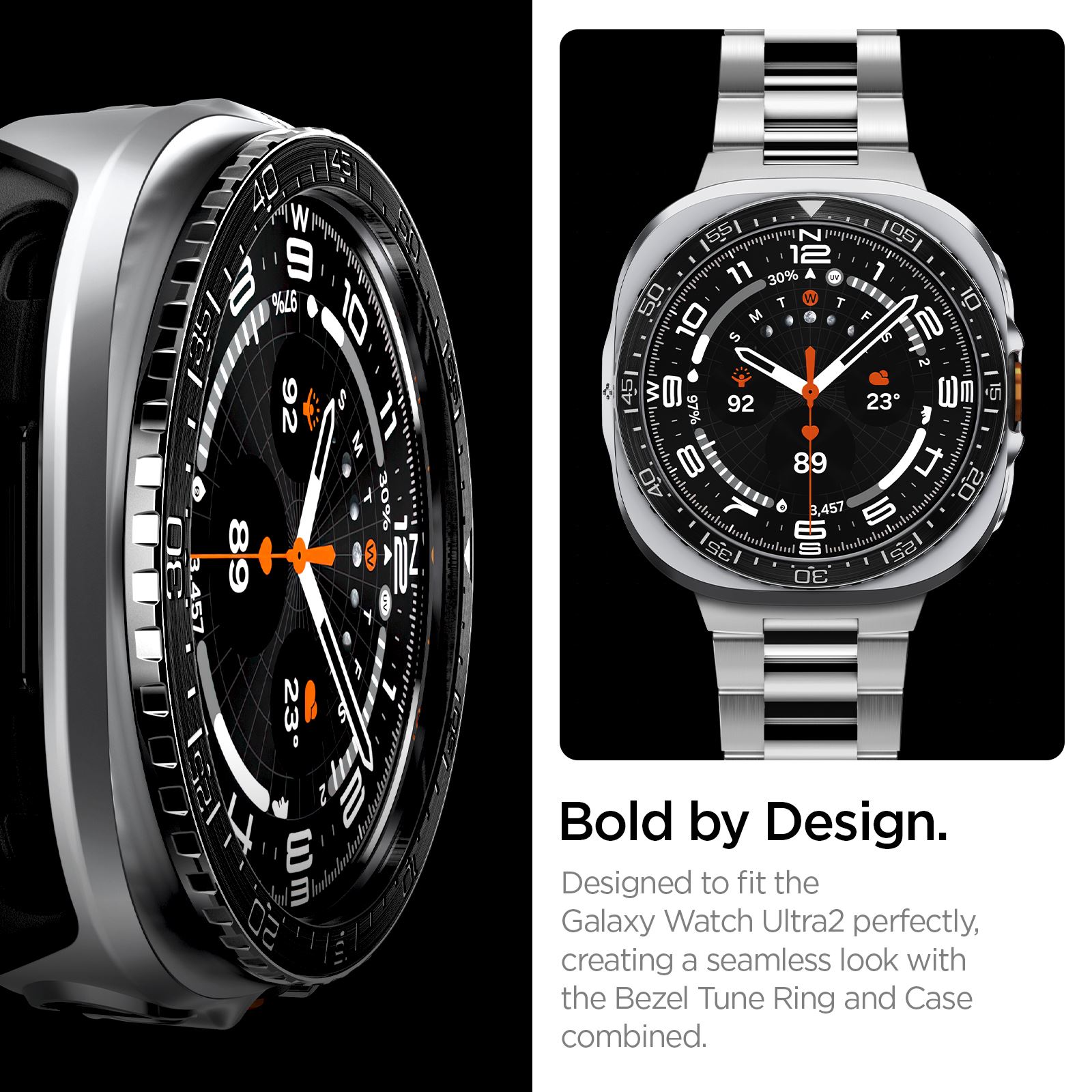 Spigen Bezel Tune Pro (Diver), black - Samsung Galaxy Watch Ultra 2 47mm (12)