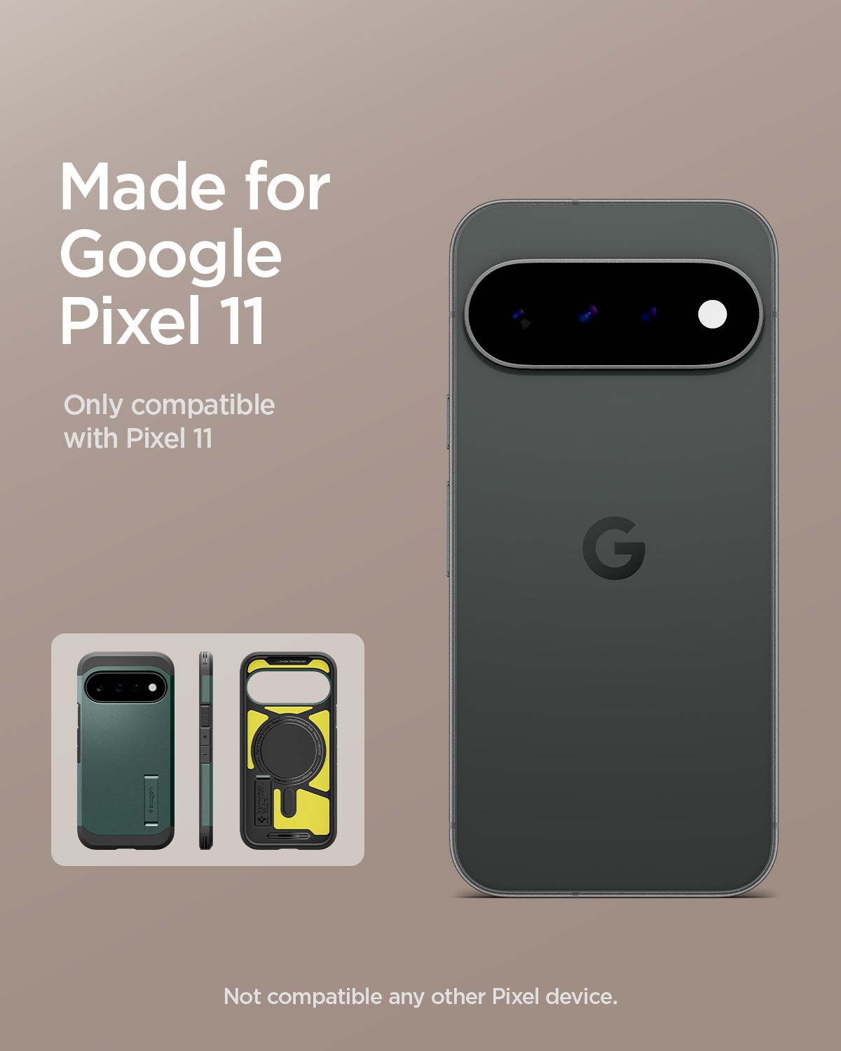 Spigen Tough Armor MagSafe, abyss green - Google Pixel 11 (13)