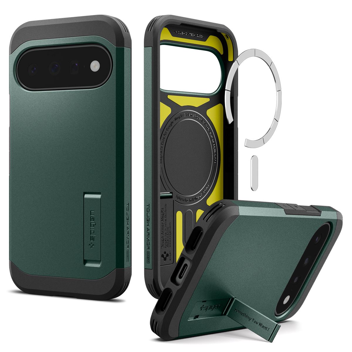 Spigen Tough Armor MagSafe, abyss green - Google Pixel 11 (2)