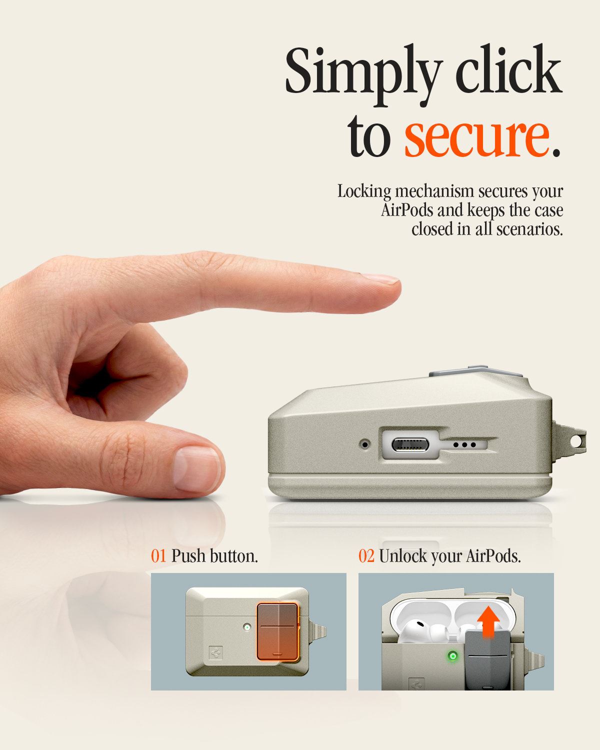 Spigen Classic LS, stone - AirPods Pro 3 (16)