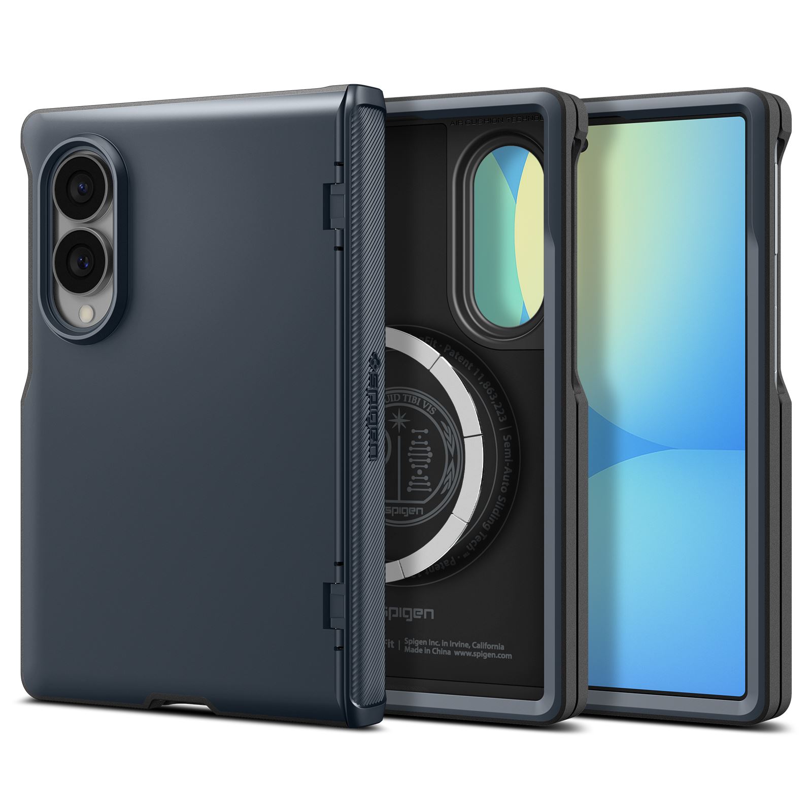 Spigen Slim Armor Pro MagSafe, metal slate - Samsung Galaxy Z Fold8 (1)
