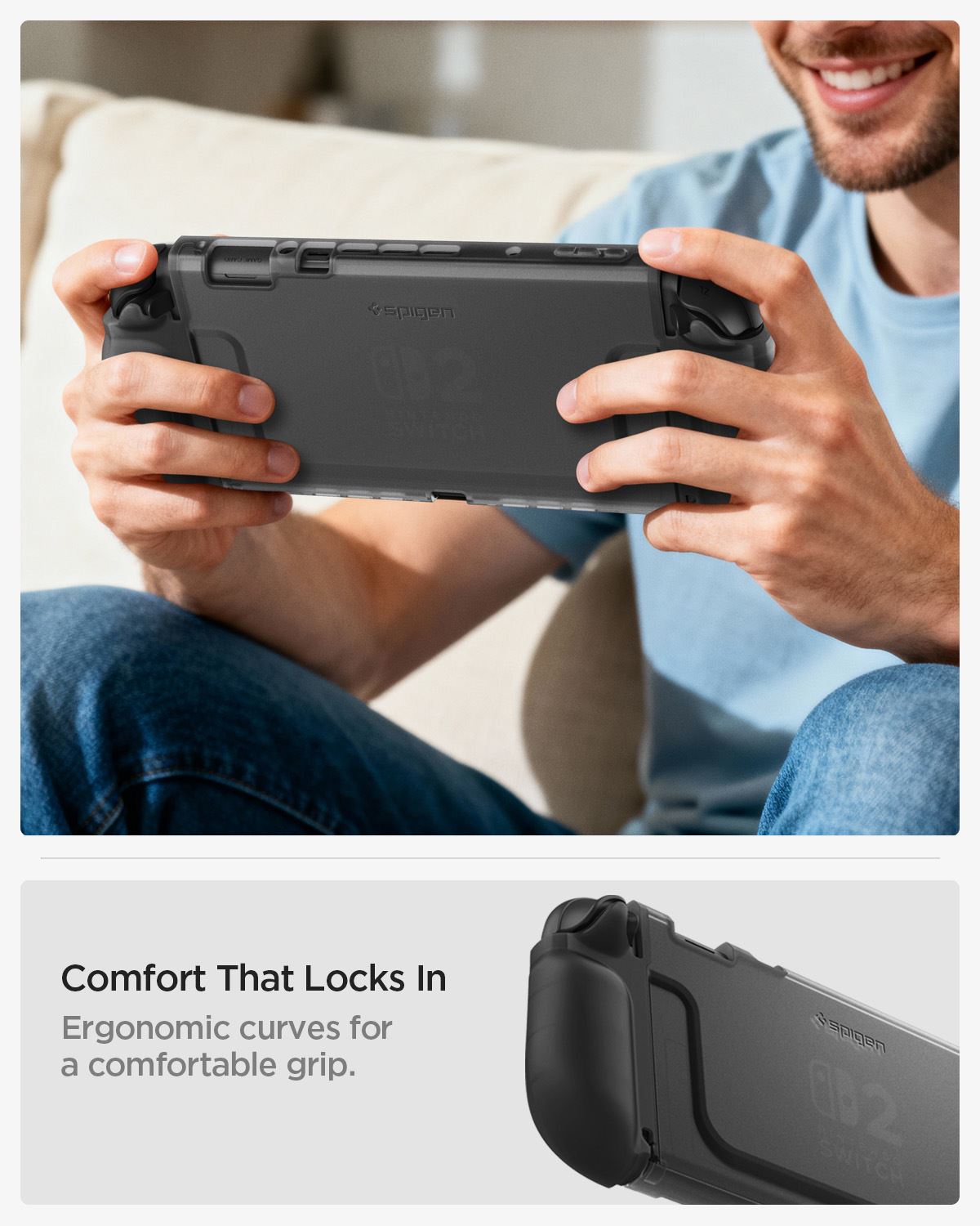 Spigen Ultra Hybrid, frost black - Nintendo Switch 2 (13)
