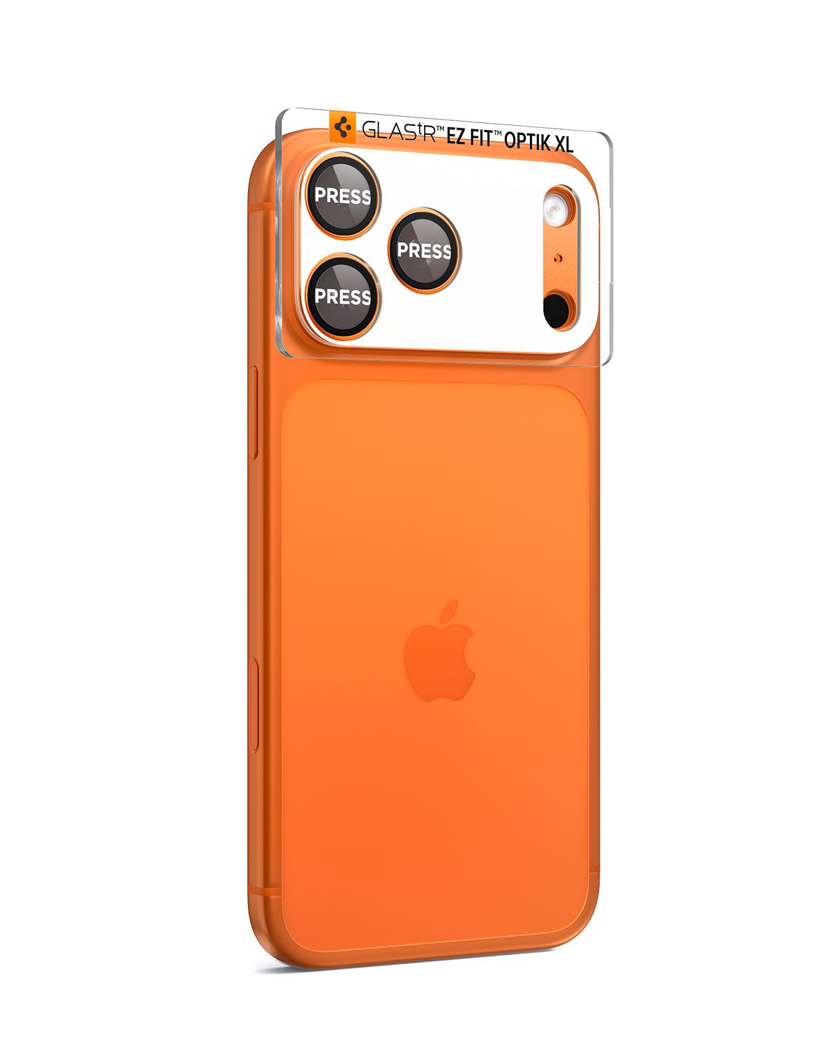Spigen Glass tR EZ Fit Optik Pro XL 1 Pack, orange - iPhone 17 Pro (6)