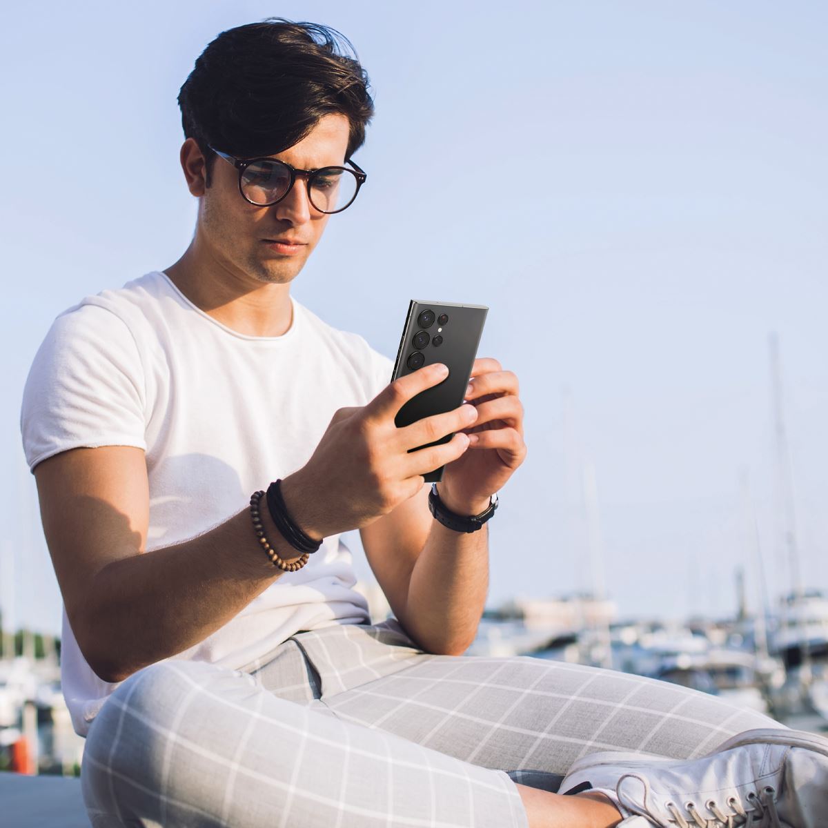 Spigen Glass EZ Fit Optik Pro 2 Pack, black - Samsung Galaxy S23 Ultra (8)