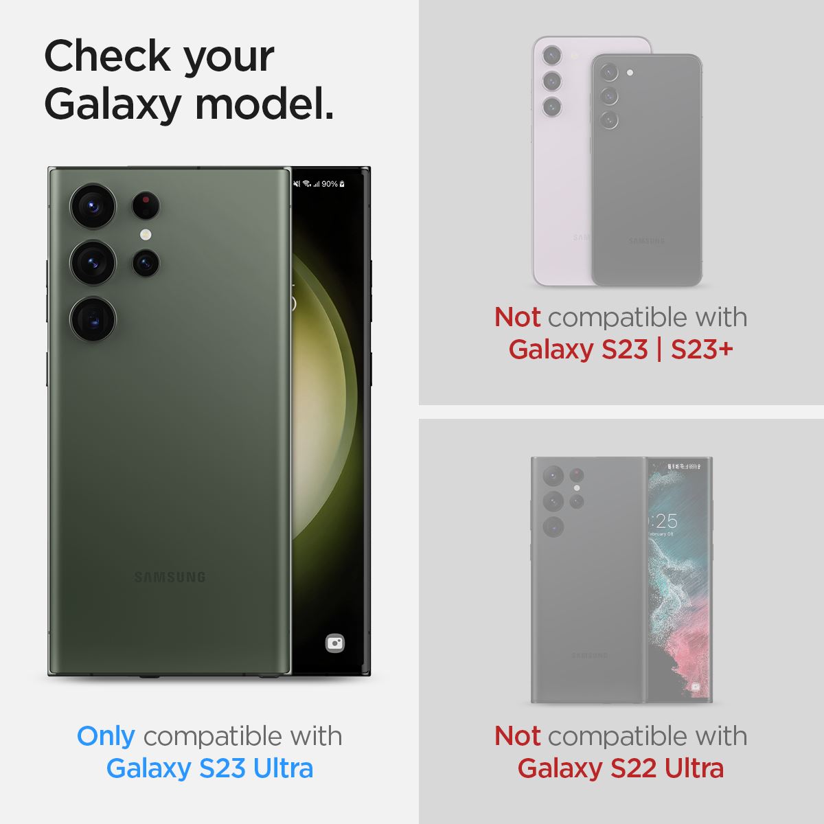 Spigen Glass EZ Fit Optik Pro 2 Pack, black - Samsung Galaxy S23 Ultra (9)