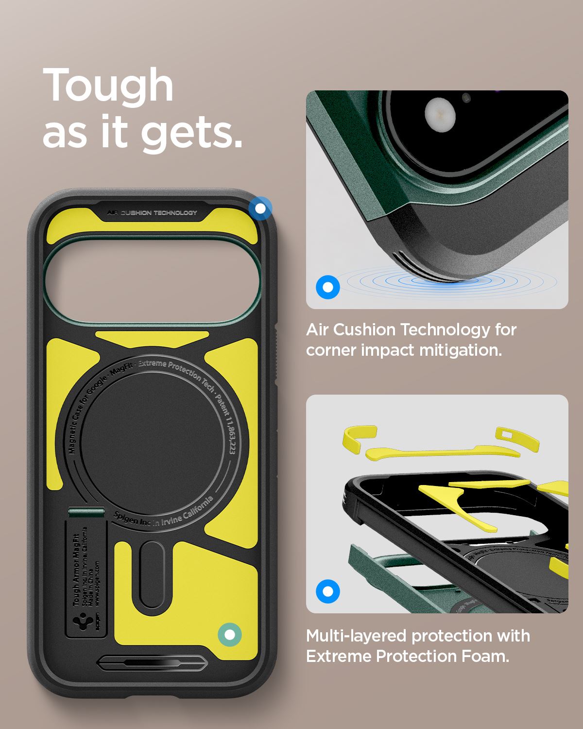 Spigen Tough Armor MagSafe, abyss green - Google Pixel 11 Pro XL (16)