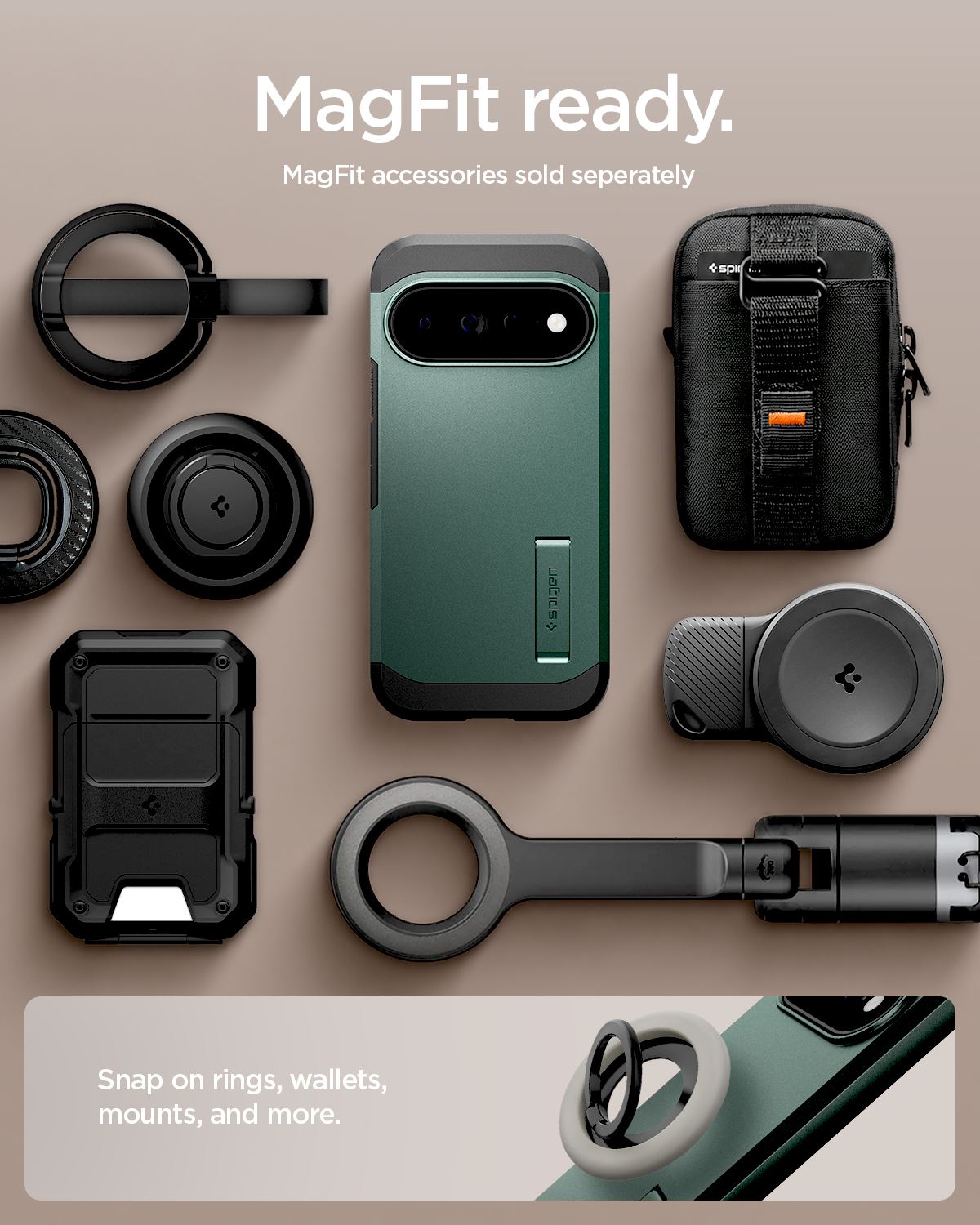 Spigen Tough Armor MagSafe, abyss green - Google Pixel 11 Pro XL (18)