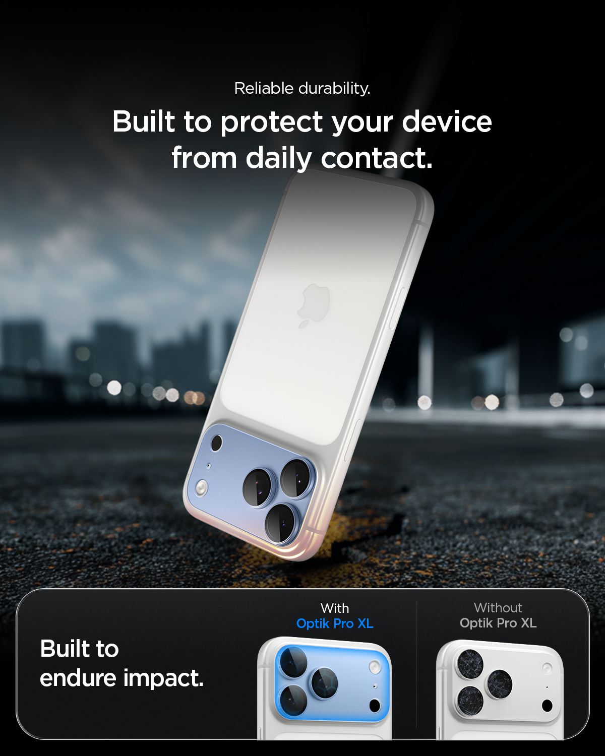 Spigen Glass tR EZ Fit Optik Pro XL 1 Pack, light blue - iPhone 18 Pro (16)