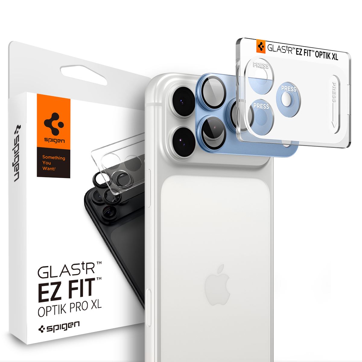 Spigen Glass tR EZ Fit Optik Pro XL 1 Pack, light blue - iPhone 18 Pro