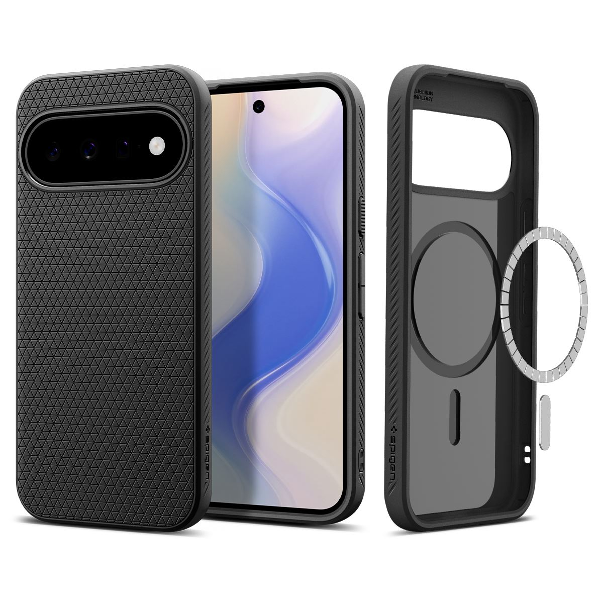 Spigen Liquid Air MagSafe, matte black - Google Pixel 11 (1)
