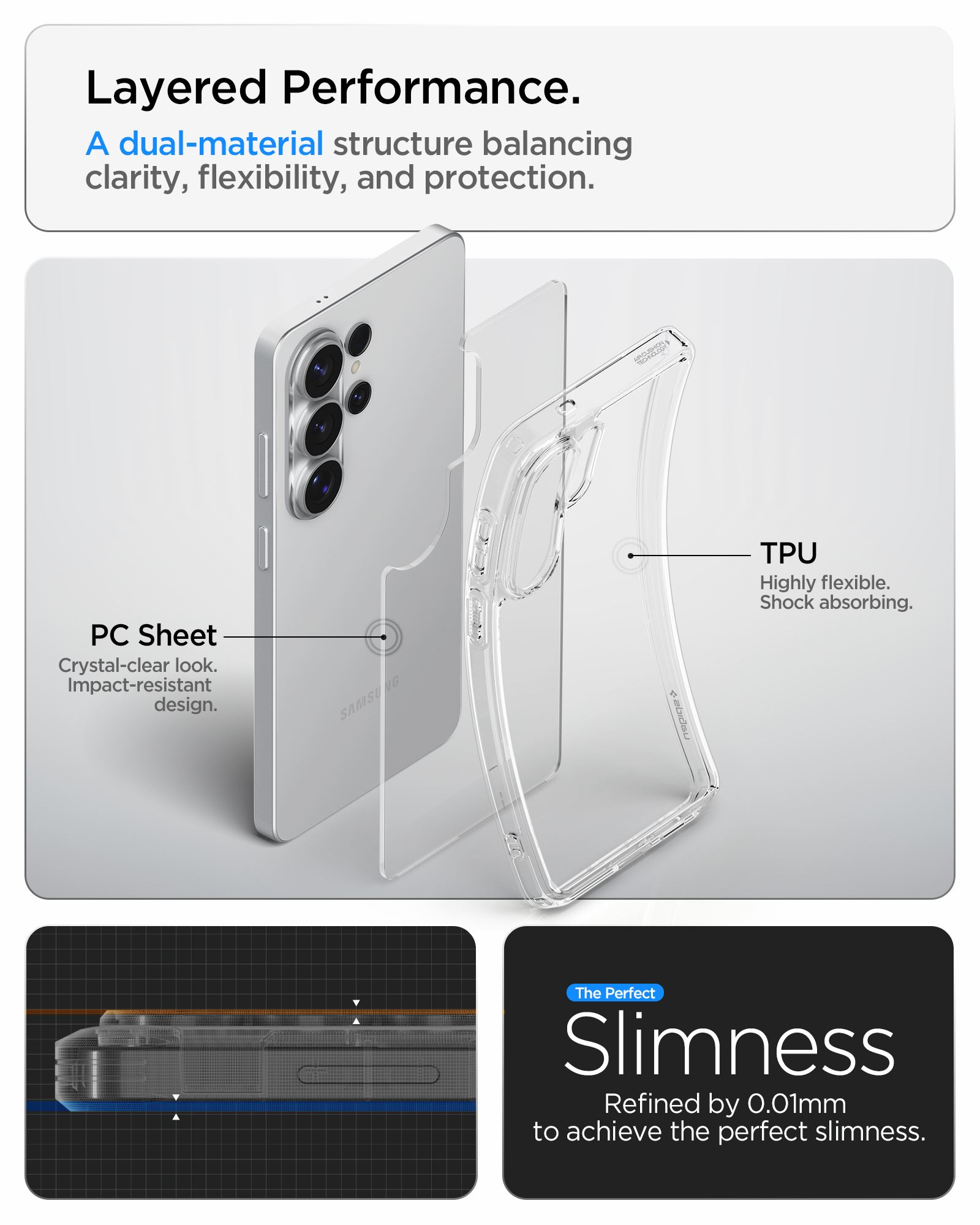 Spigen Ultra Hybrid, crystal clear - Samsung Galaxy S26 Ultra (15)