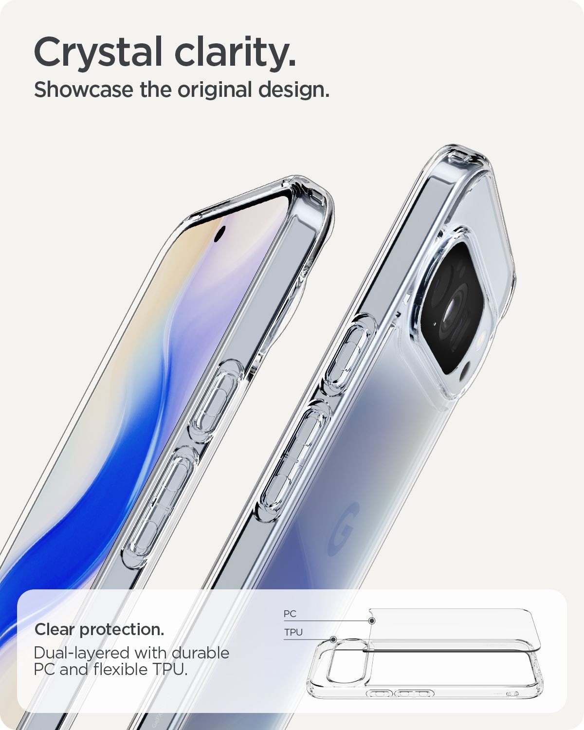 Spigen Ultra Hybrid, crystal clear - Google Pixel 10 Pro XL (11)