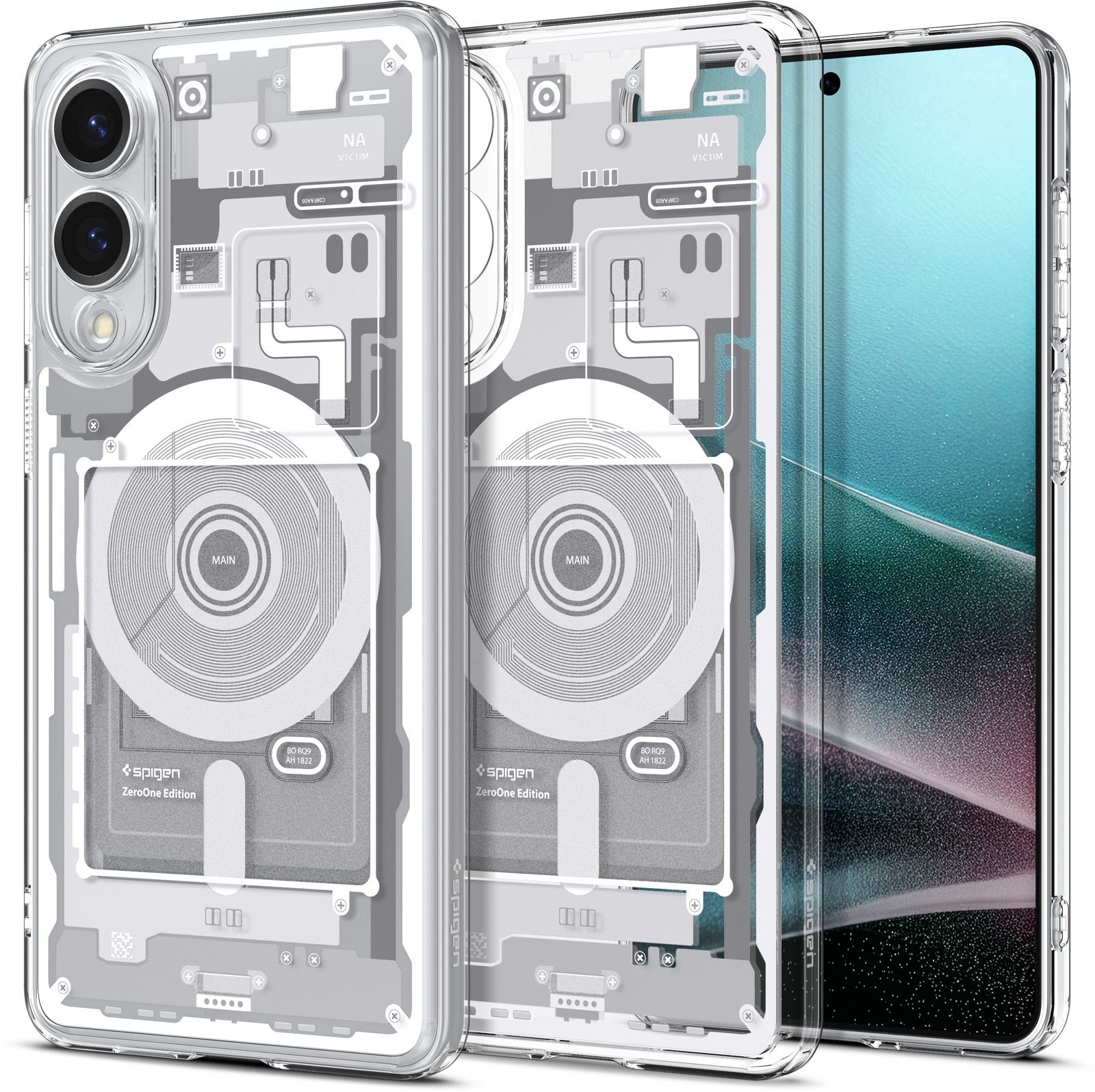 Spigen Ultra Hybrid MagSafe, zero one white - Samsung Galaxy S25 Edge