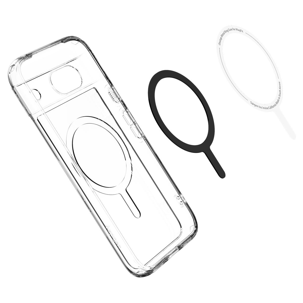 Spigen Ultra Hybrid OneTap Metal Ring MagSafe, white - Google Pixel 8a (6)