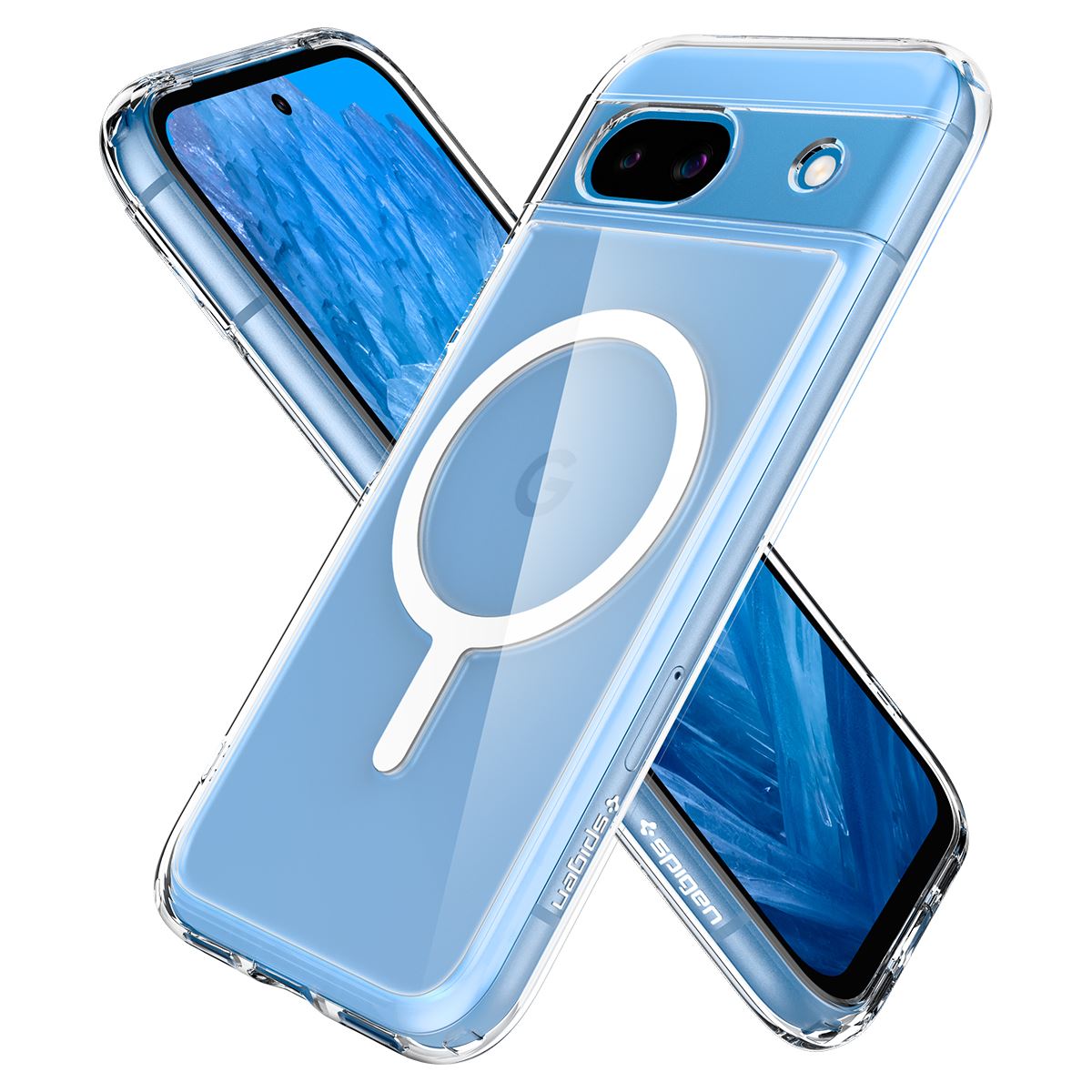 Spigen Ultra Hybrid OneTap Metal Ring MagSafe, white - Google Pixel 8a (7)