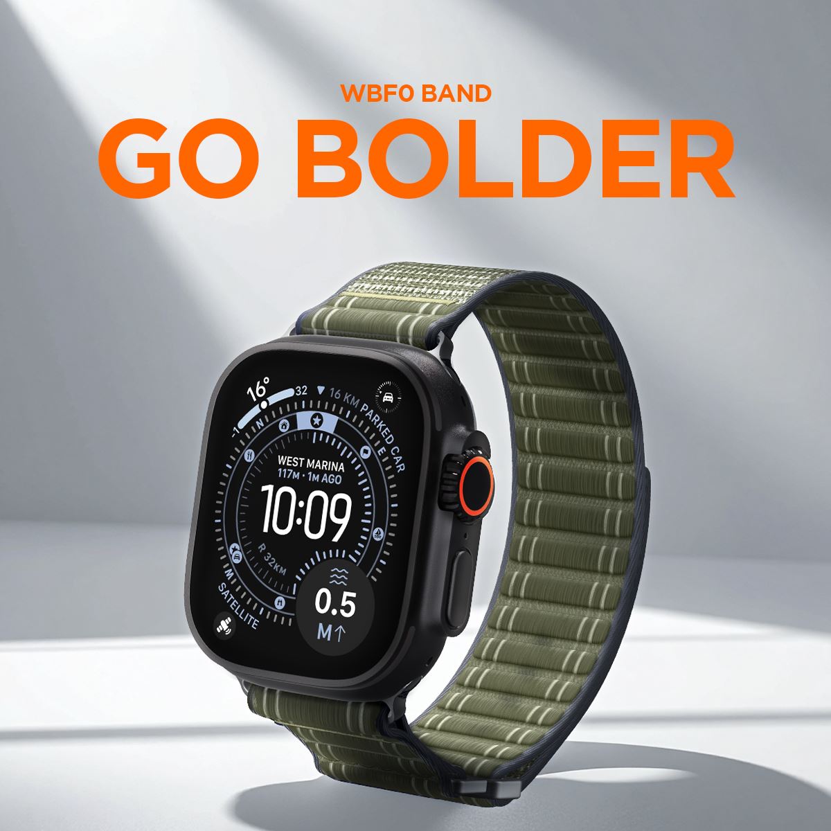 Spigen Fabric Band (hook-and-loop), green - Apple Watch 49mm/46mm/45mm/44mm (13)