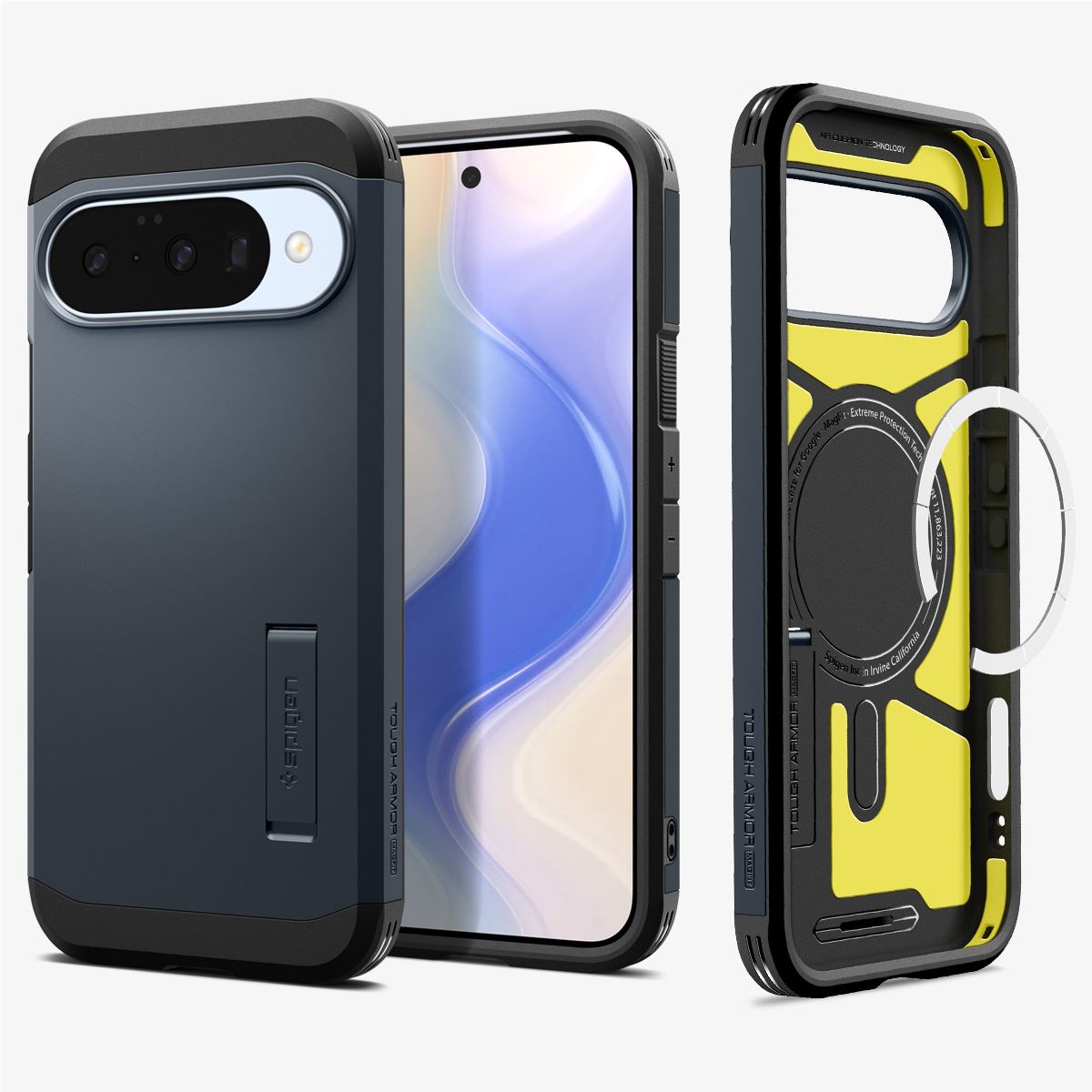 Spigen Tough Armor MagSafe, metal slate - Google Pixel 10 Pro/Pixel 10