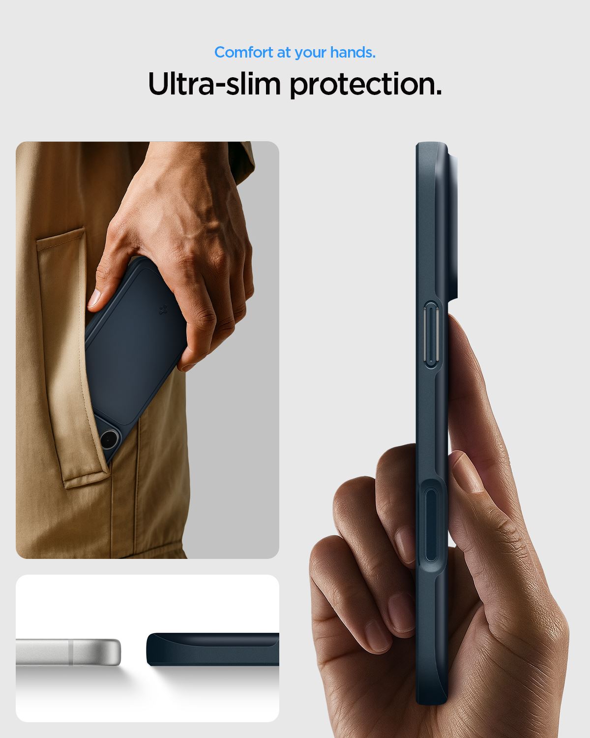Spigen Thin Fit MagSafe, metal slate - iPhone 18 Pro Max/17 Pro Max (13)