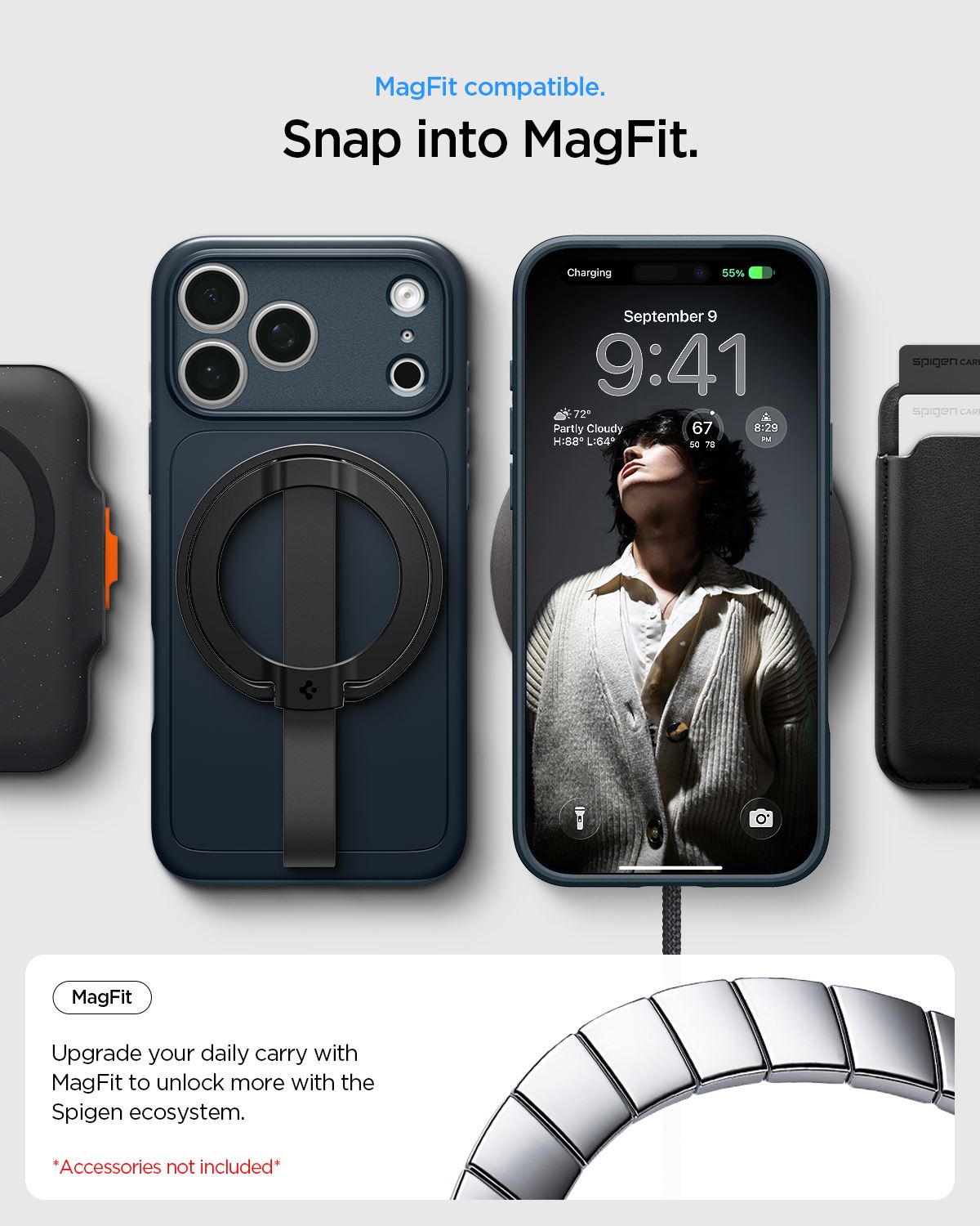 Spigen Thin Fit MagSafe, metal slate - iPhone 18 Pro Max/17 Pro Max (18)