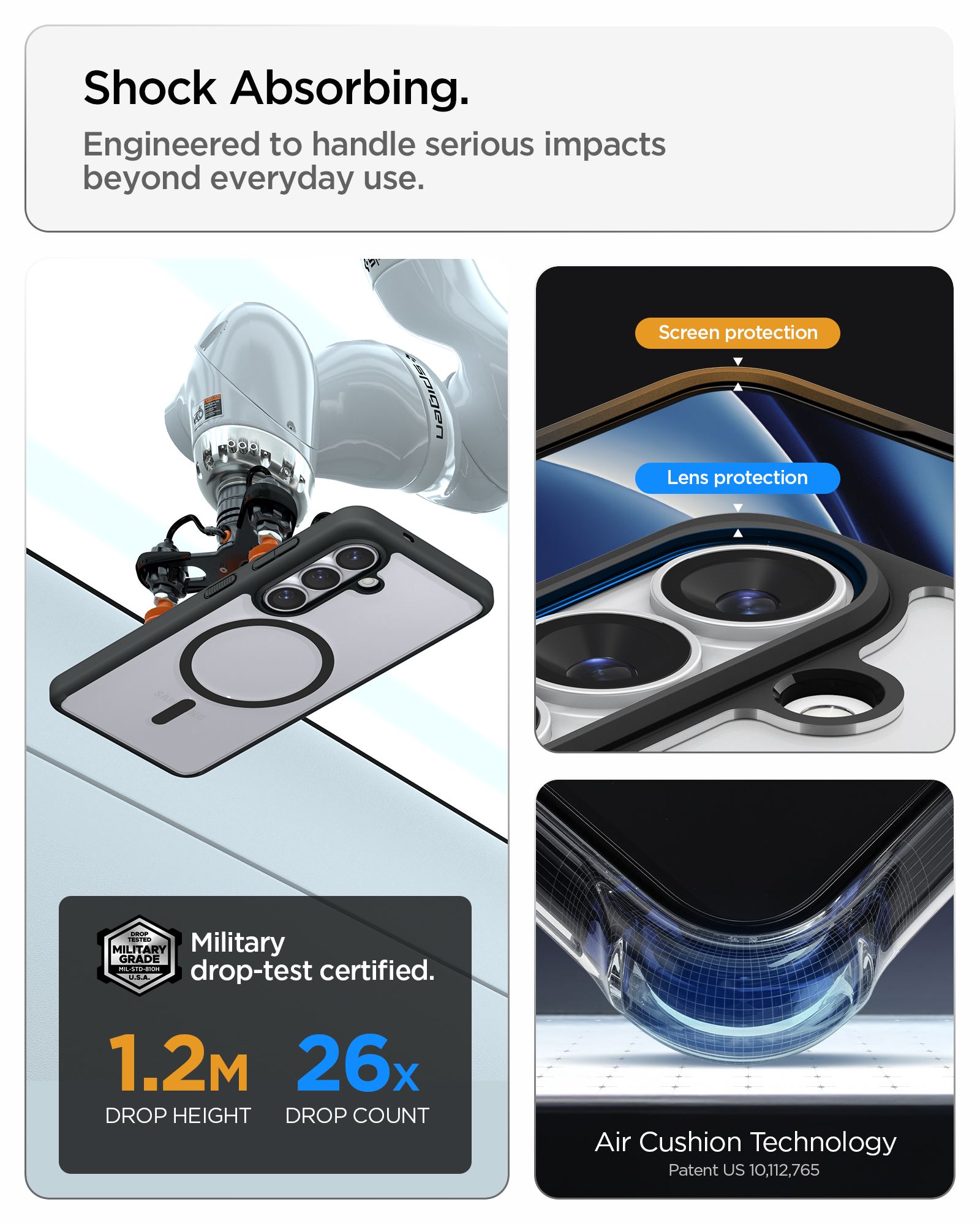 Spigen Ultra Hybrid MagSafe, matte black - Samsung Galaxy S26+ (19)