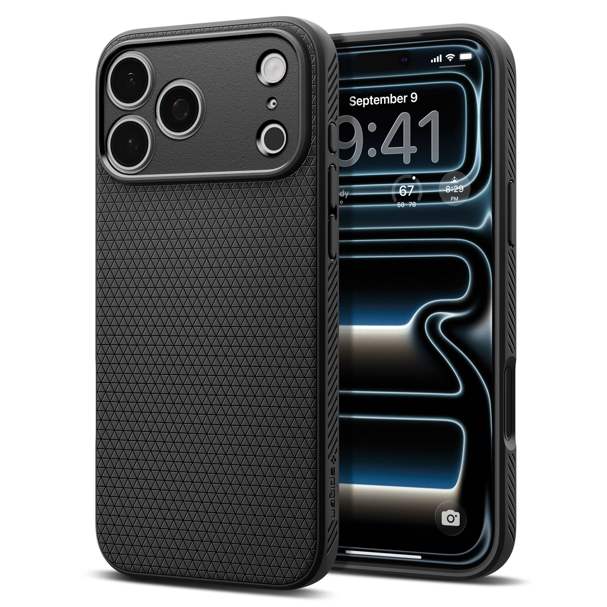 Spigen Liquid Air, matte black - iPhone 18 Pro Max/17 Pro Max (1)